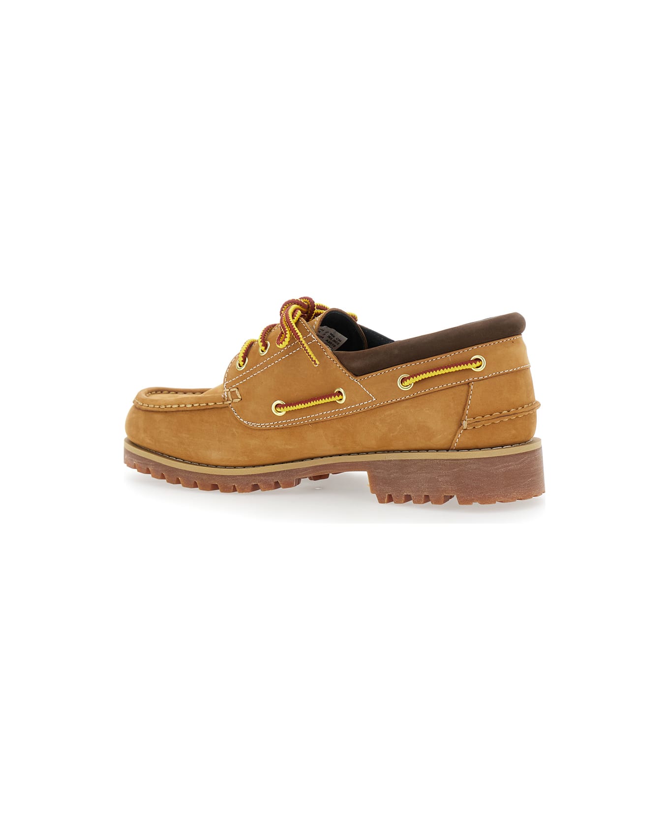 Timberland 
authentics
 Beige Loafers With Contrasting Stitching In Leather Man - Beige