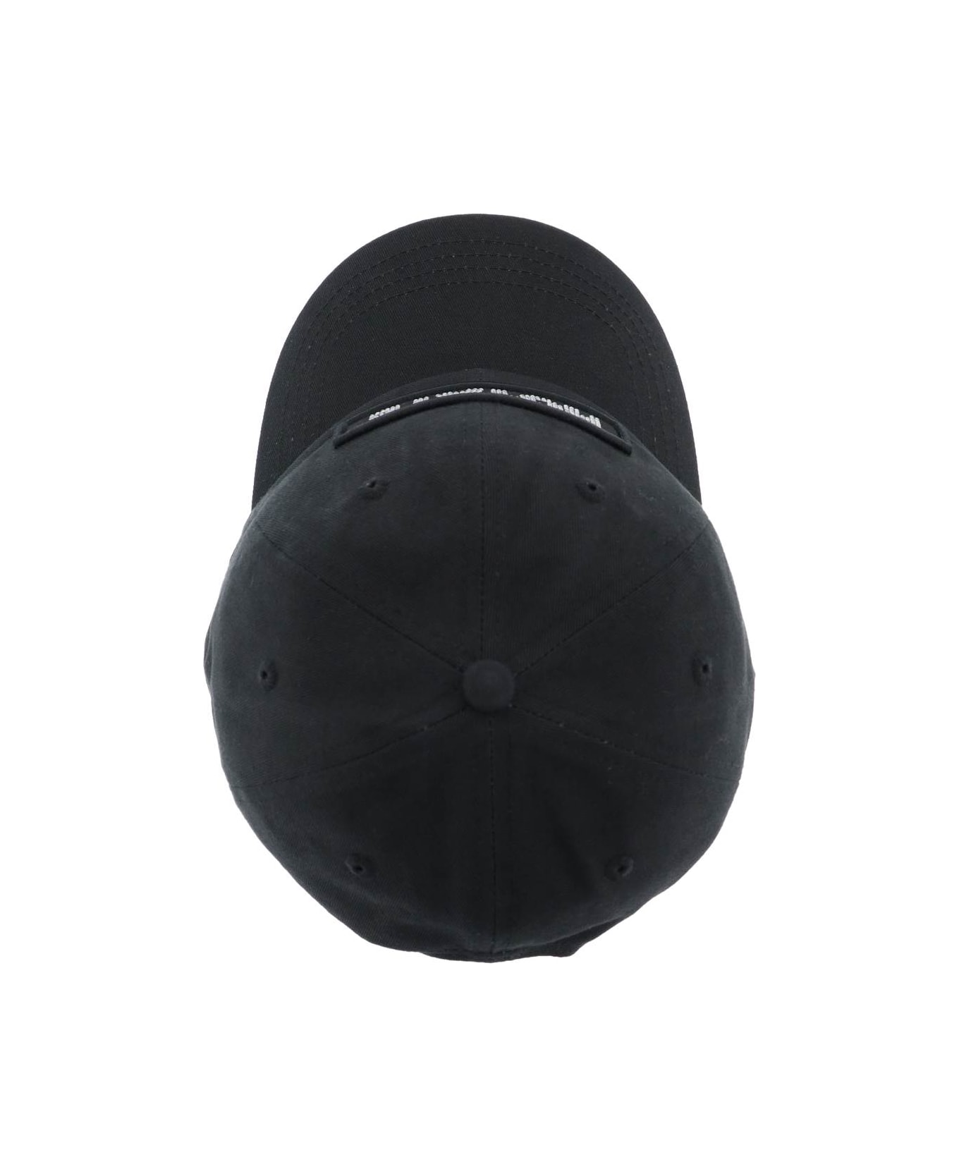 Rotate by Birger Christensen Cotton Baseball Cap With Rhinestone Logo - BLACK (Black) ヘアアクセサリー