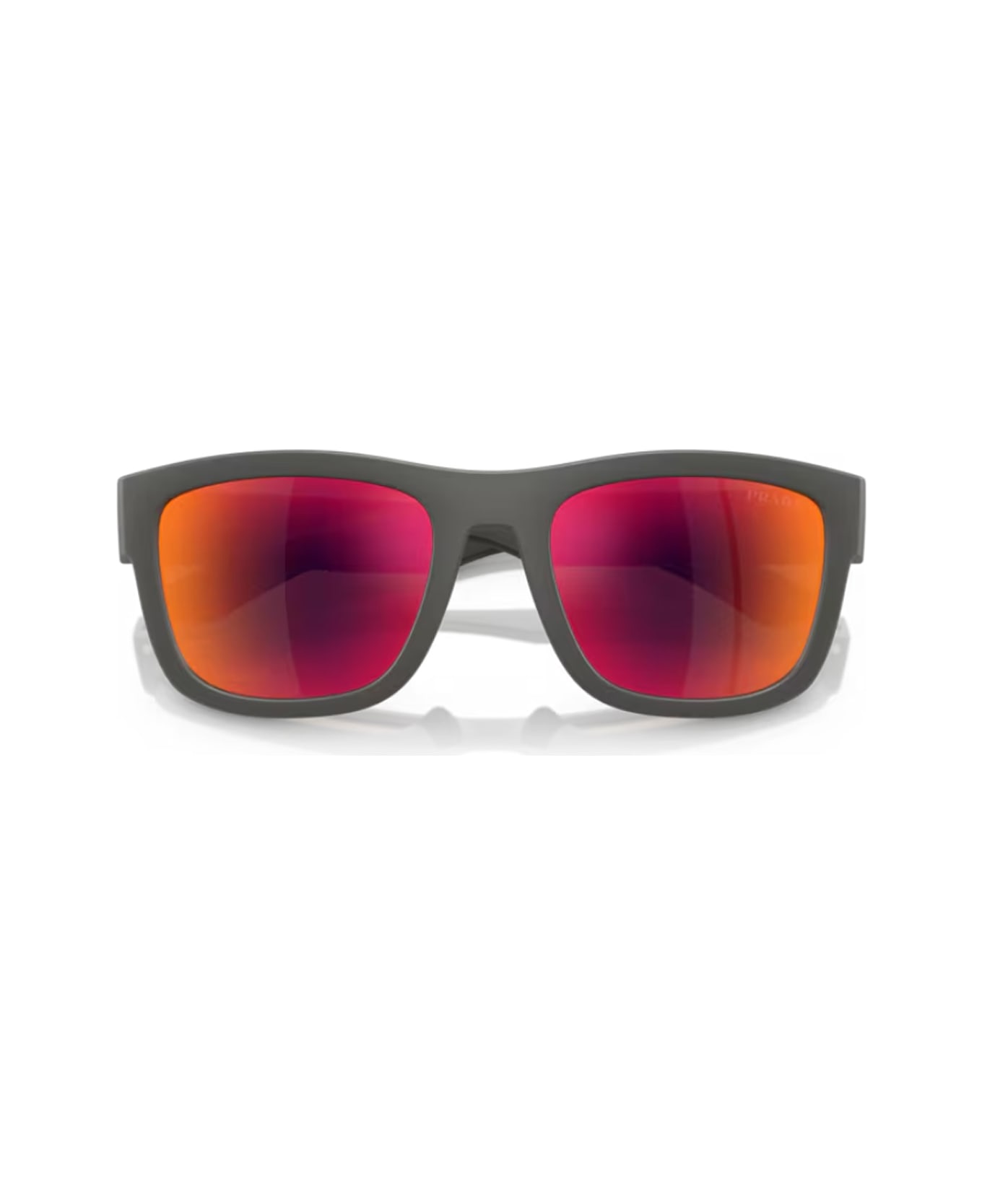 Prada Linea Rossa Ps 01zs 16x02u Grigio Argento Sunglasses - Grigio