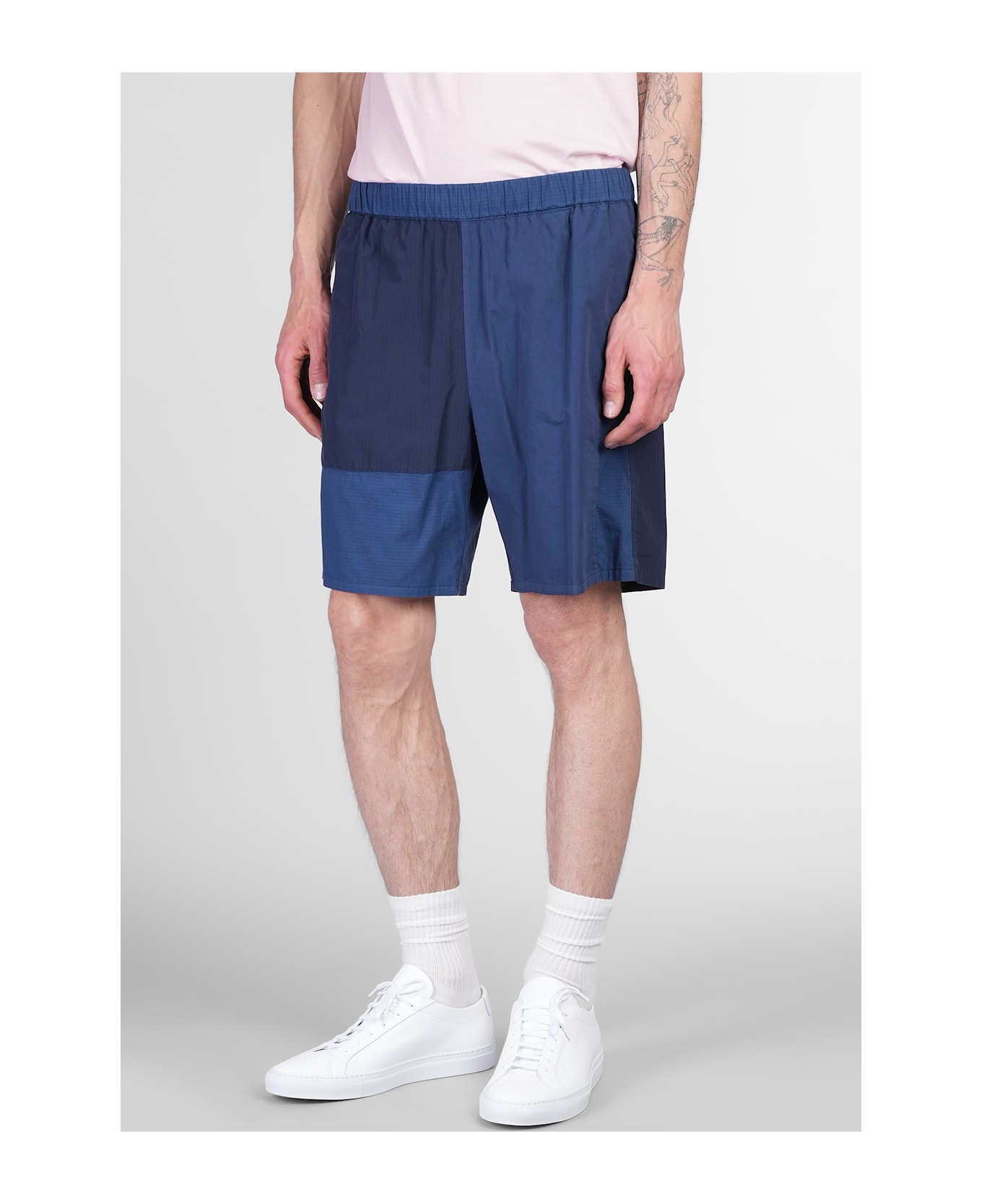 Mauro Grifoni Shorts In Blue Cotton - blue