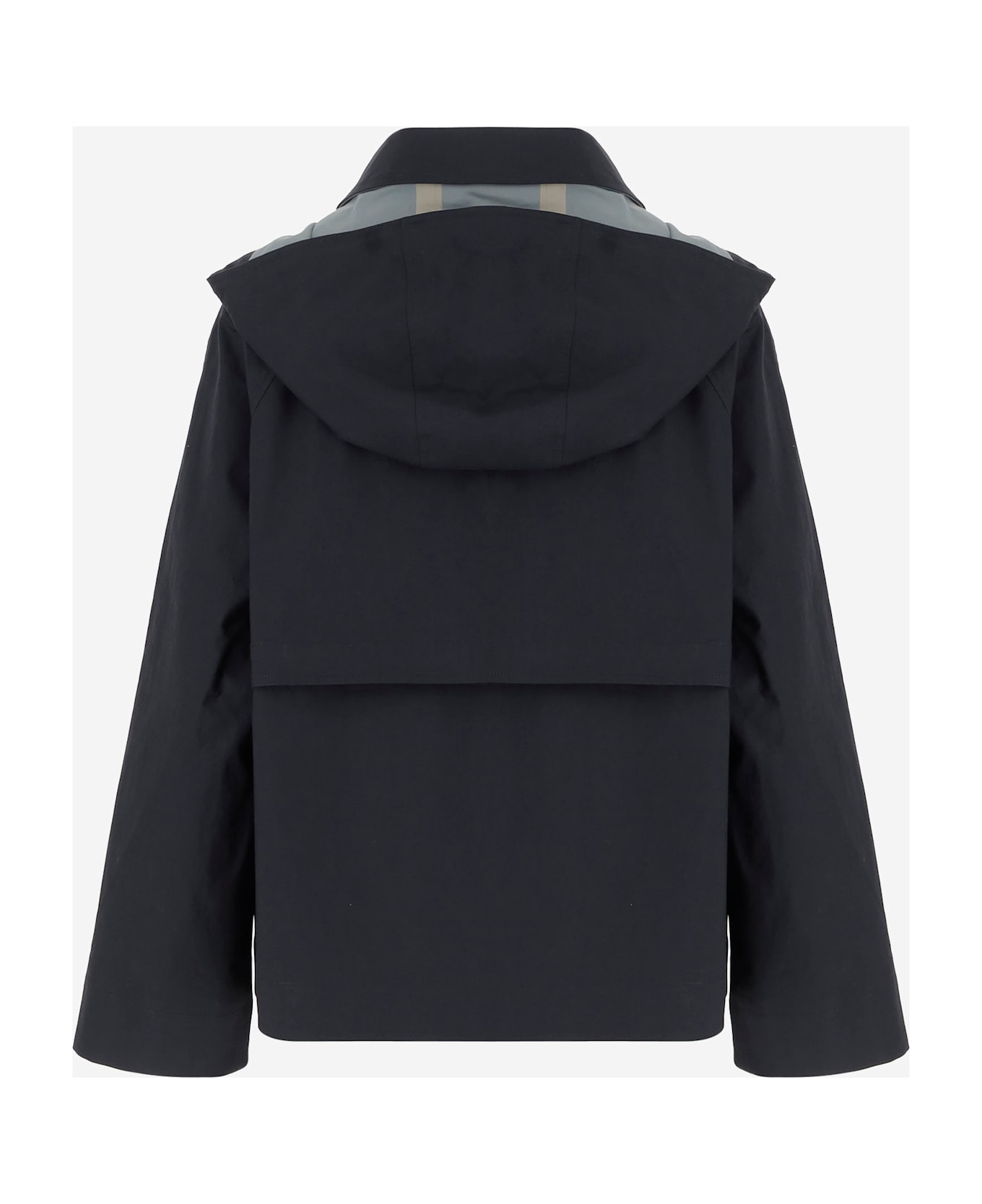 Yves Salomon Hooded Jacket - Blue