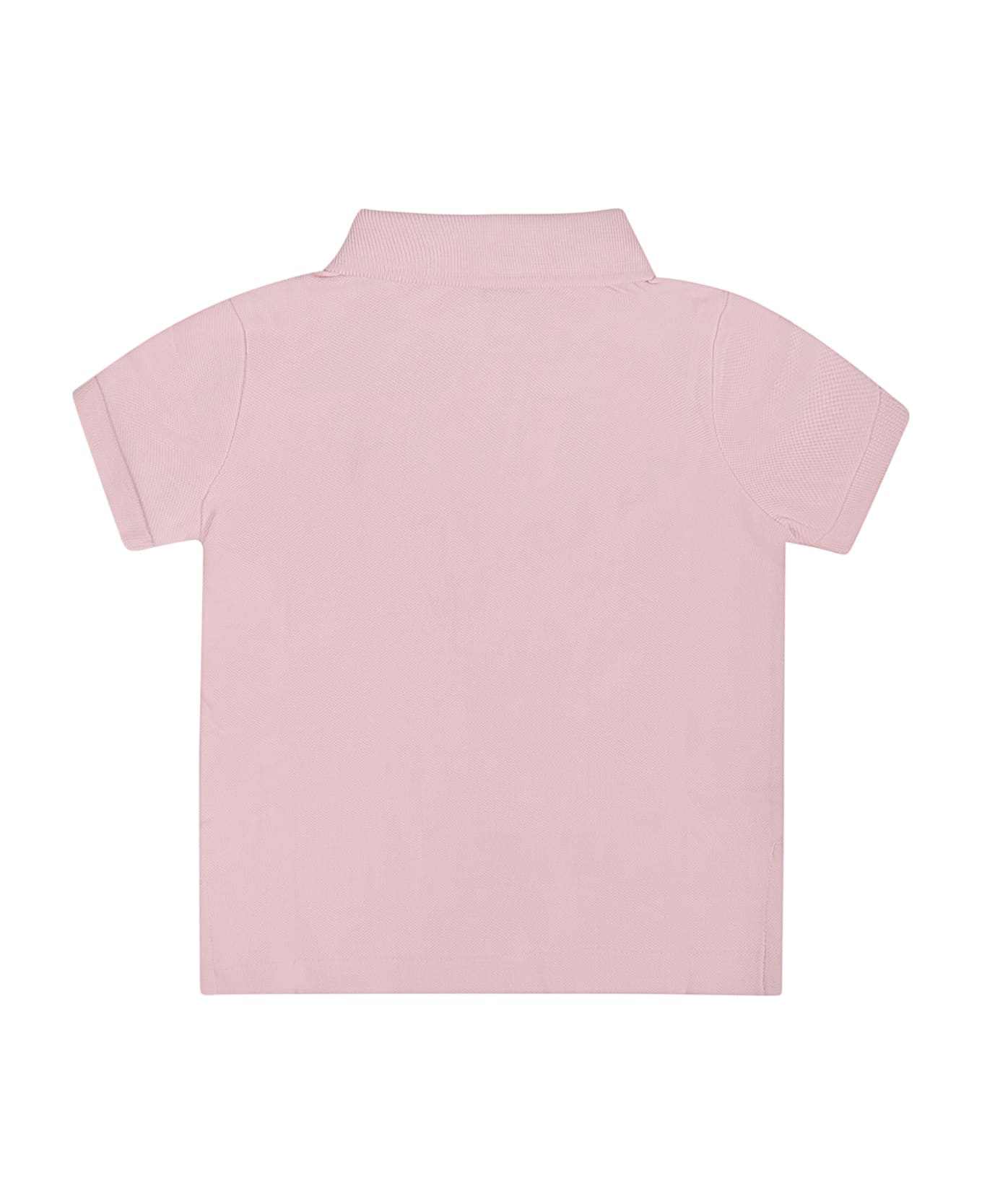 Ralph Lauren Pink Polo For Baby Girl With Pony - Pink