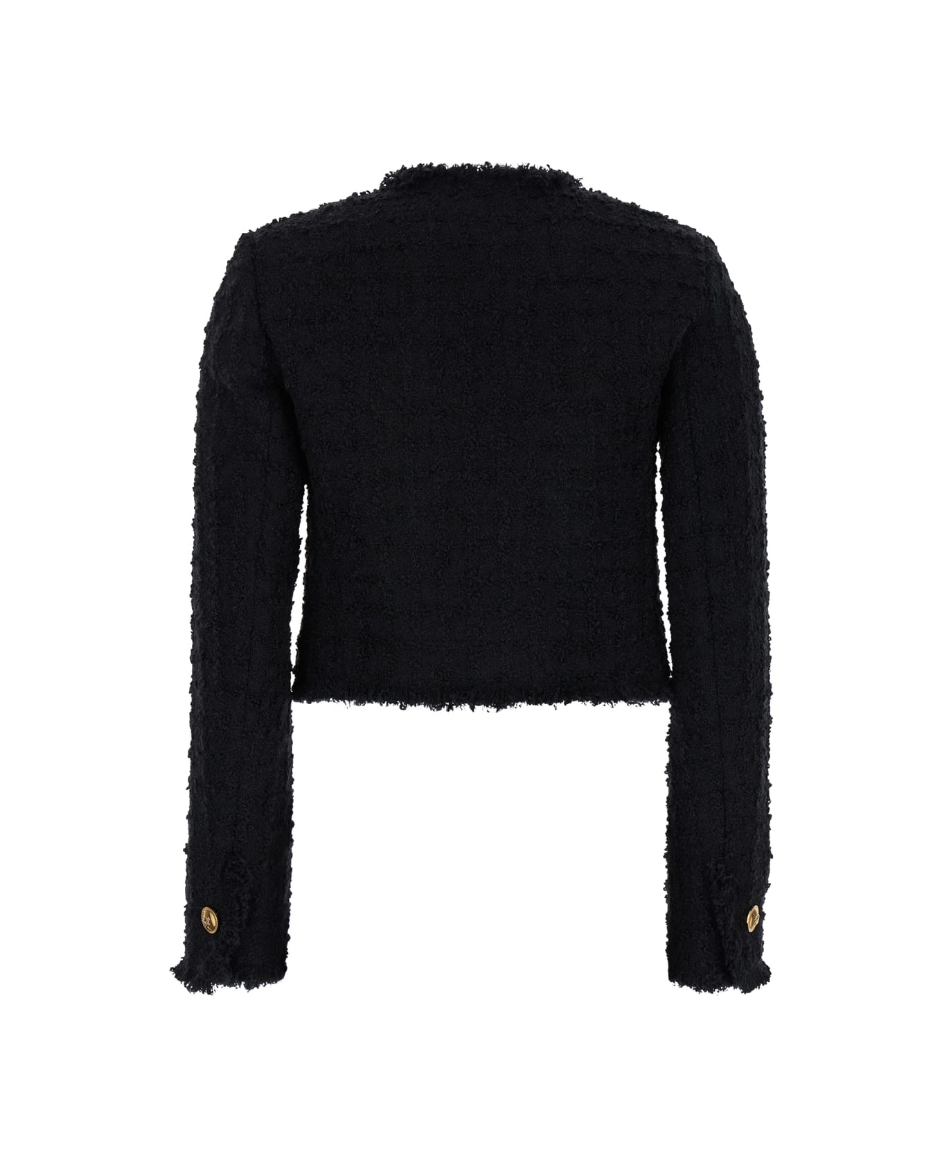 Versace Black Tweed Blazer - 1B000