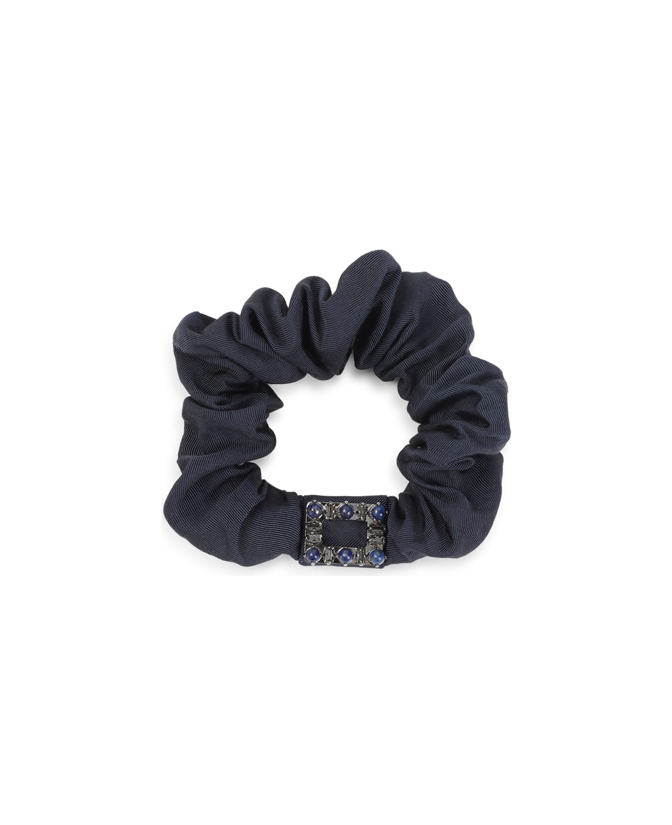 Roger Vivier Tres Vivier Stone Scrunchie - Blu Chiaro