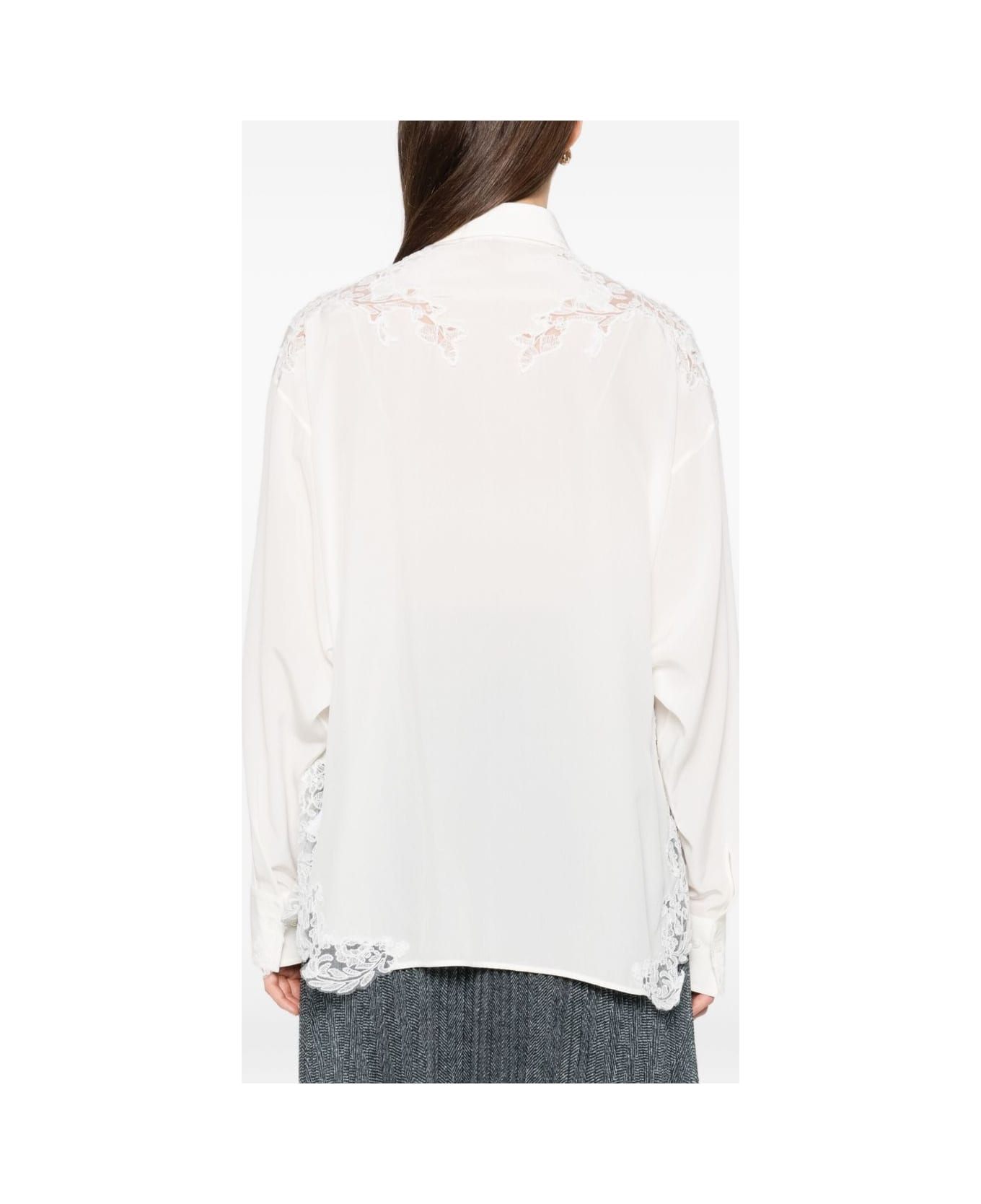 Ermanno Scervino Silk Shirt - White