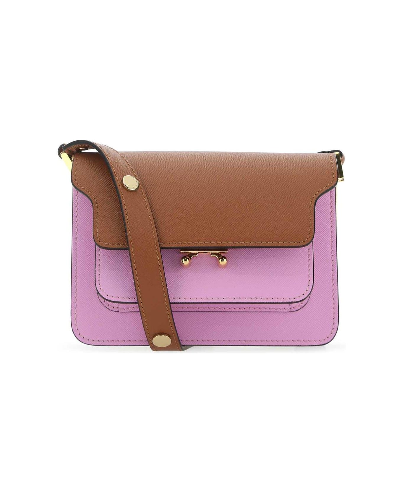 Marni Trunk Colour-block Mini Shoulder Bag - Multicolour