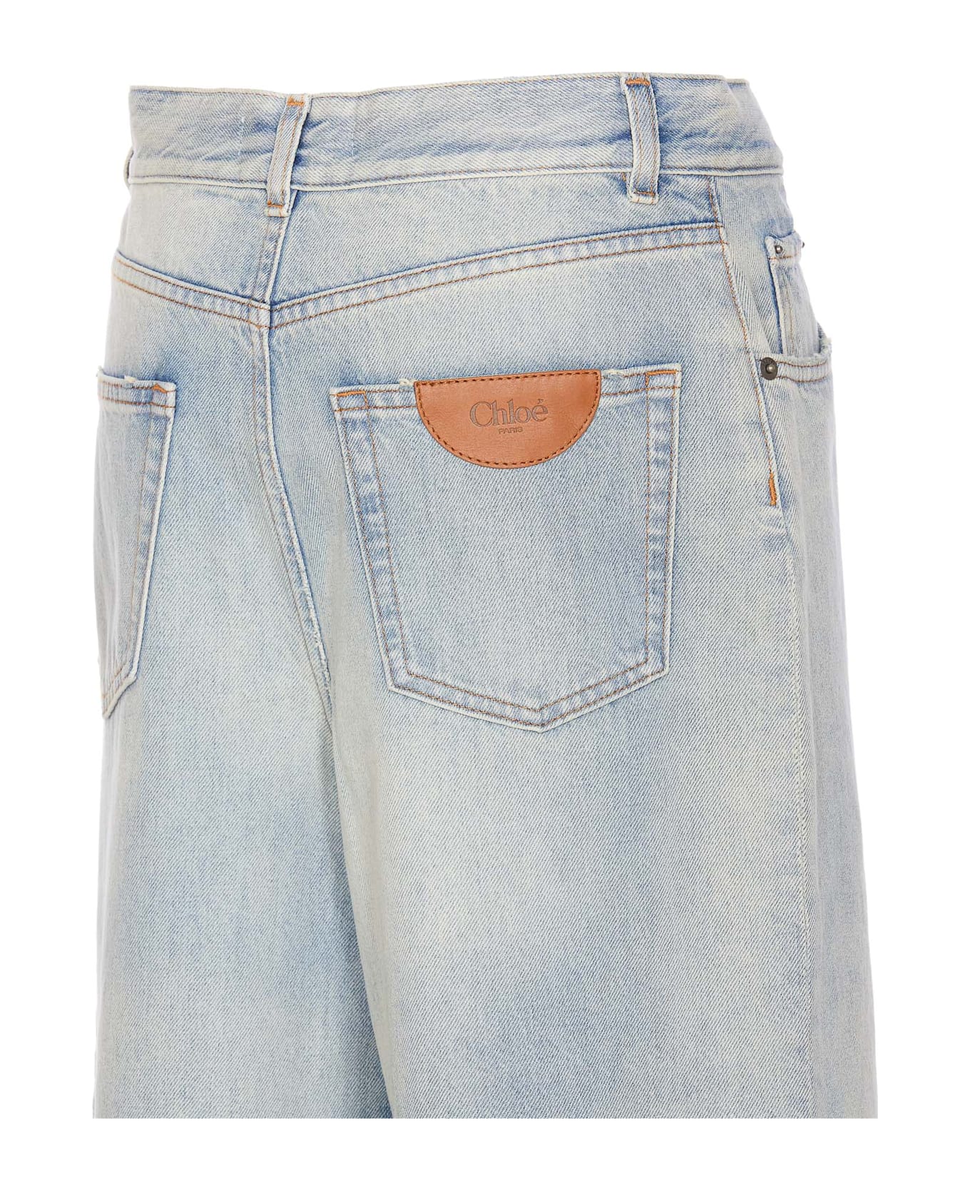 Chloé Dp00 Denim Wide Jeans - Blue