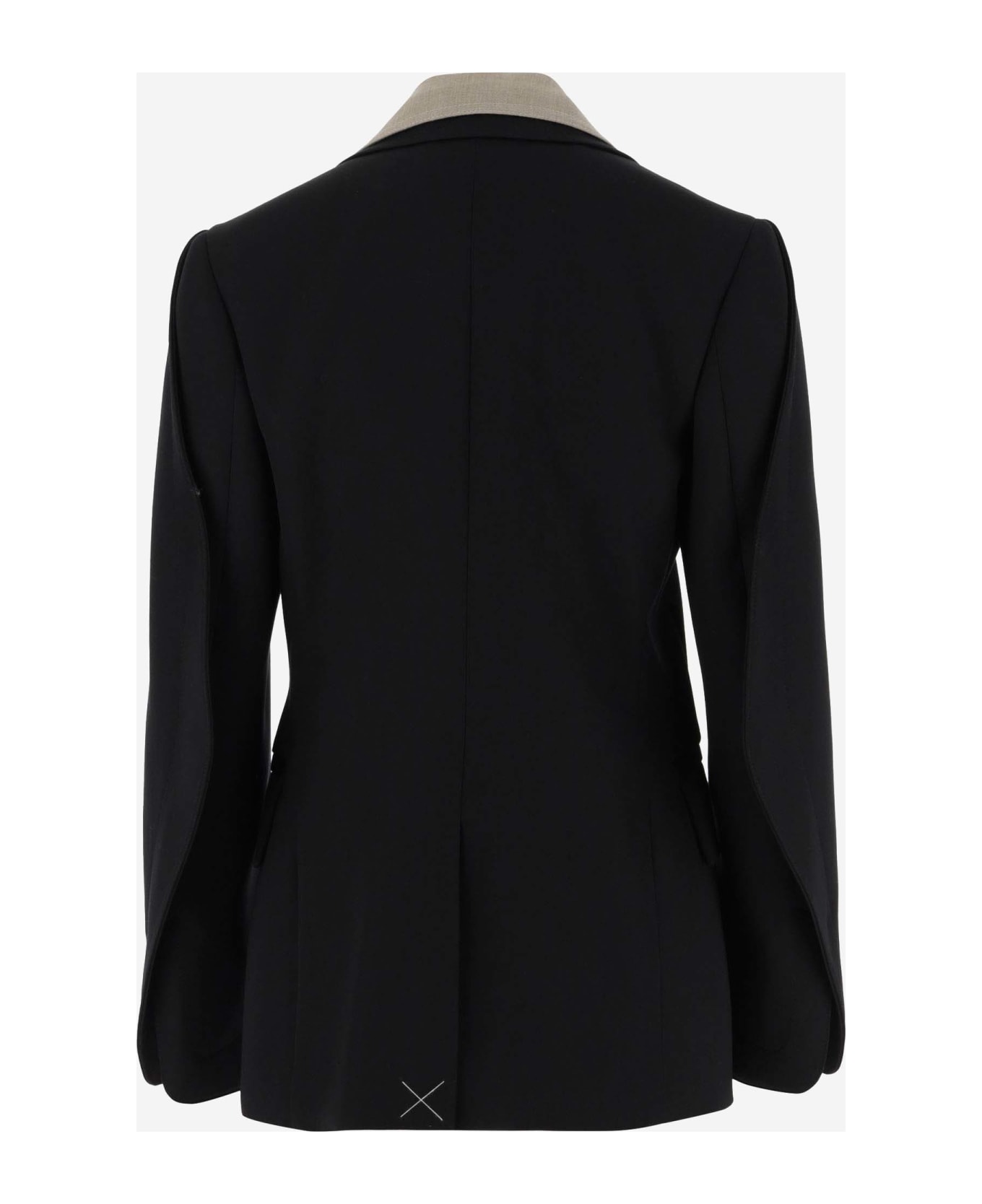 Bottega Veneta Curved Sleeved Jacket - Black コート