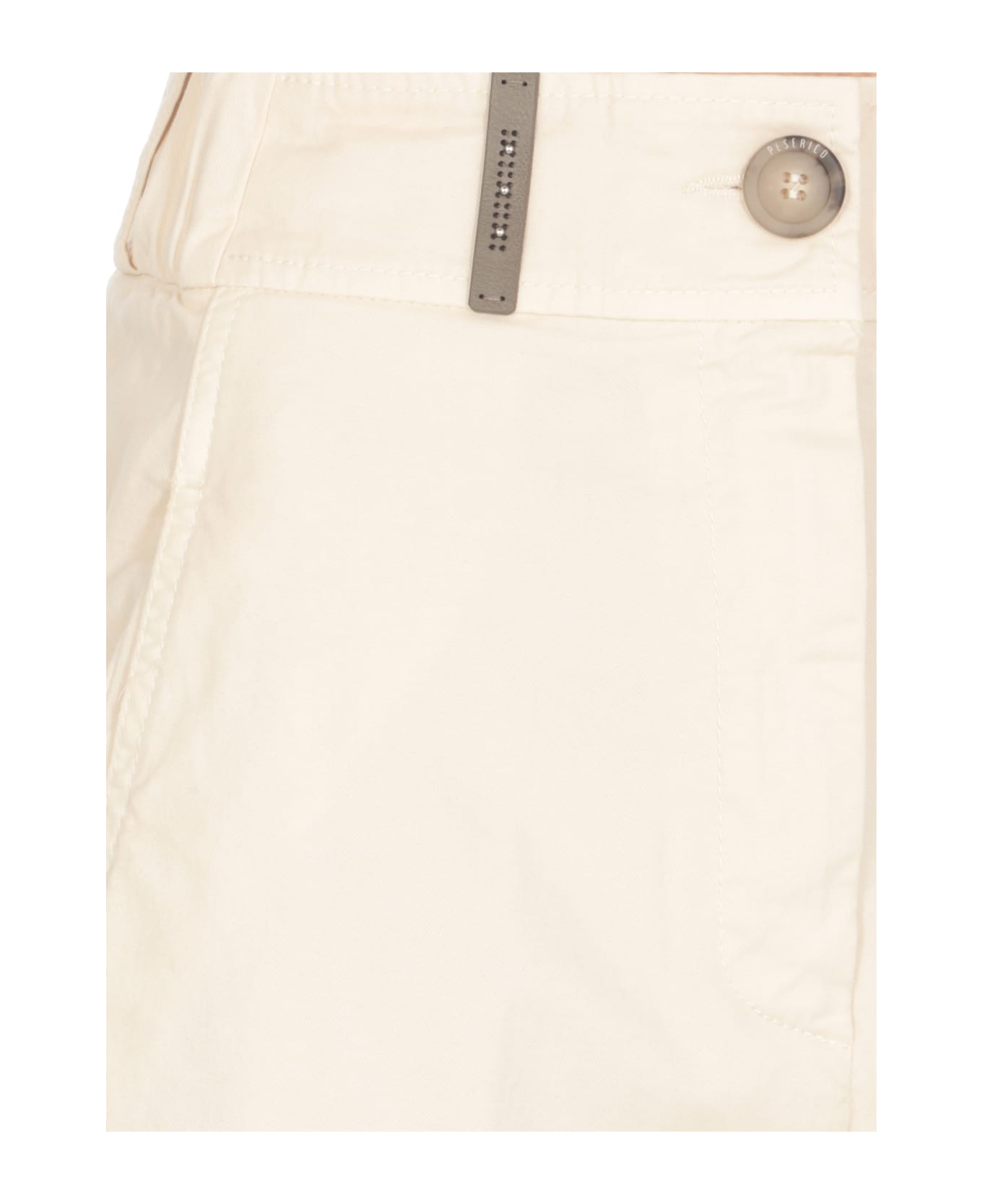 Peserico Cotton Cargo Pants - Ivory