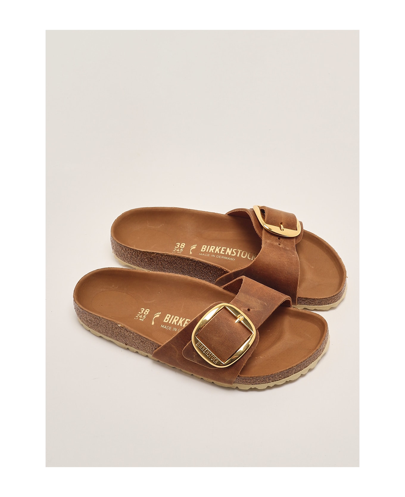 Birkenstock Madrid Big Buckle Sandal - COGNAC