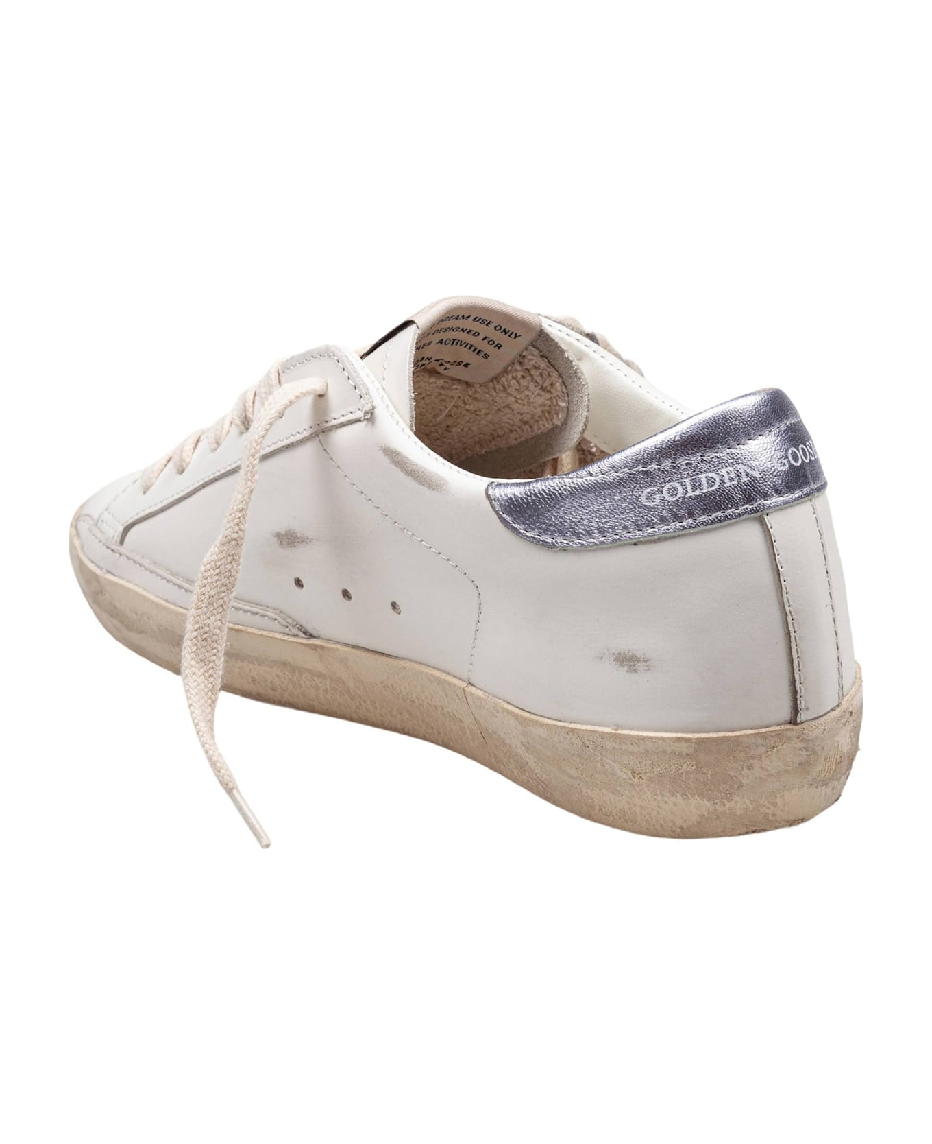 Golden Goose Super Star Leather Sneakers Black And White - White/Black
