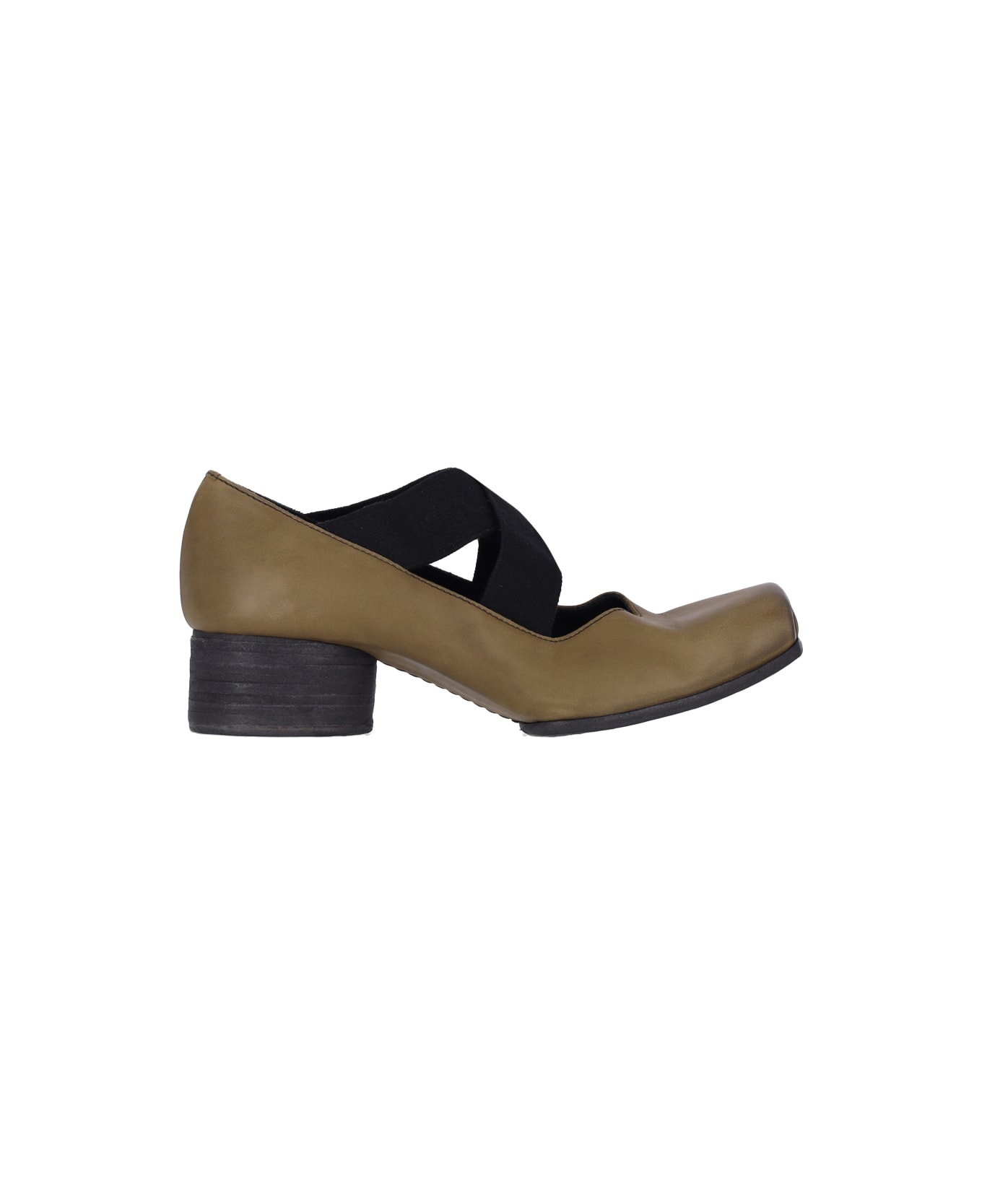 Uma Wang Heeled Ballet Flats - BROWN