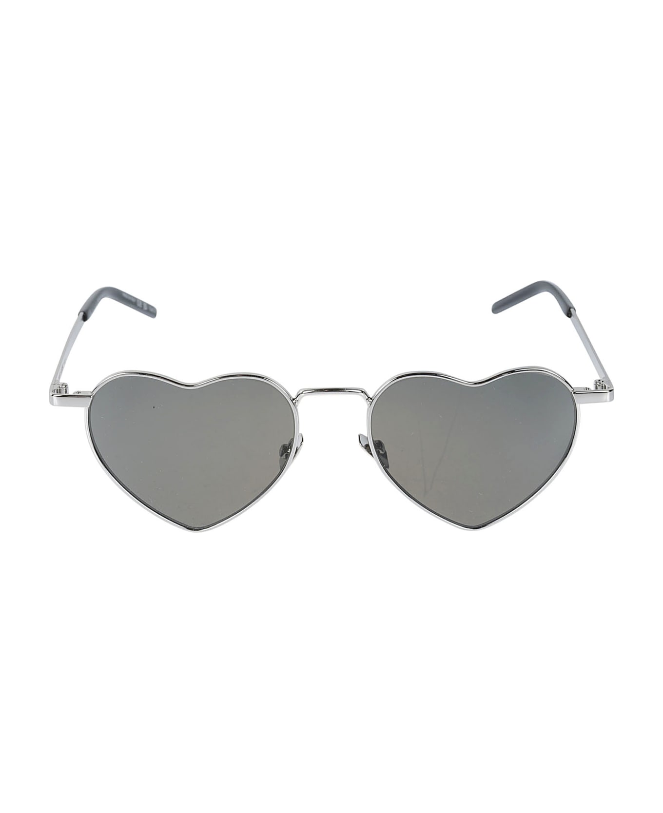 Saint Laurent Eyewear Heart Frame Sunglasses - Silver/Grey