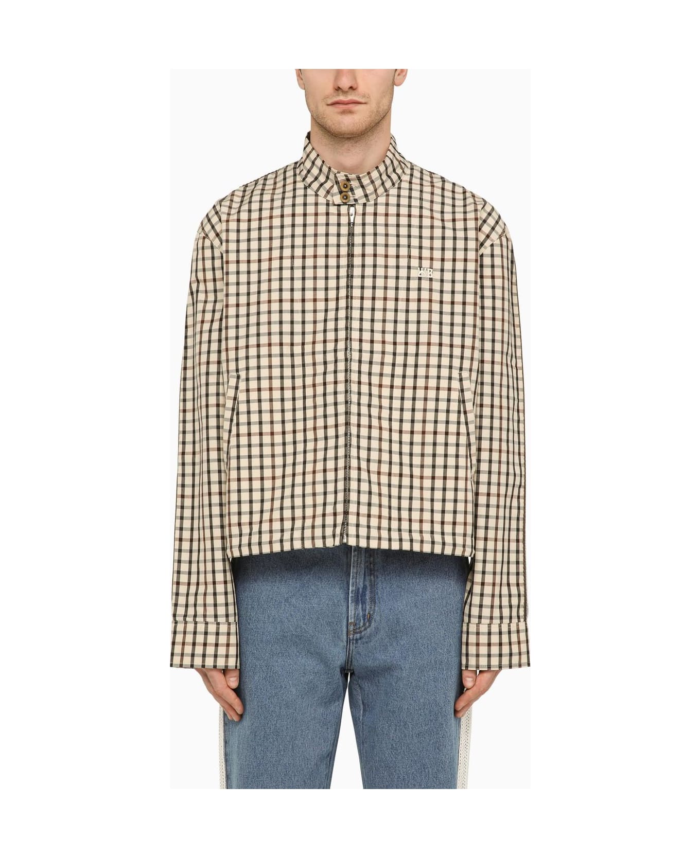 Wales Bonner Light Jacket With Checked Pattern - MultiColour