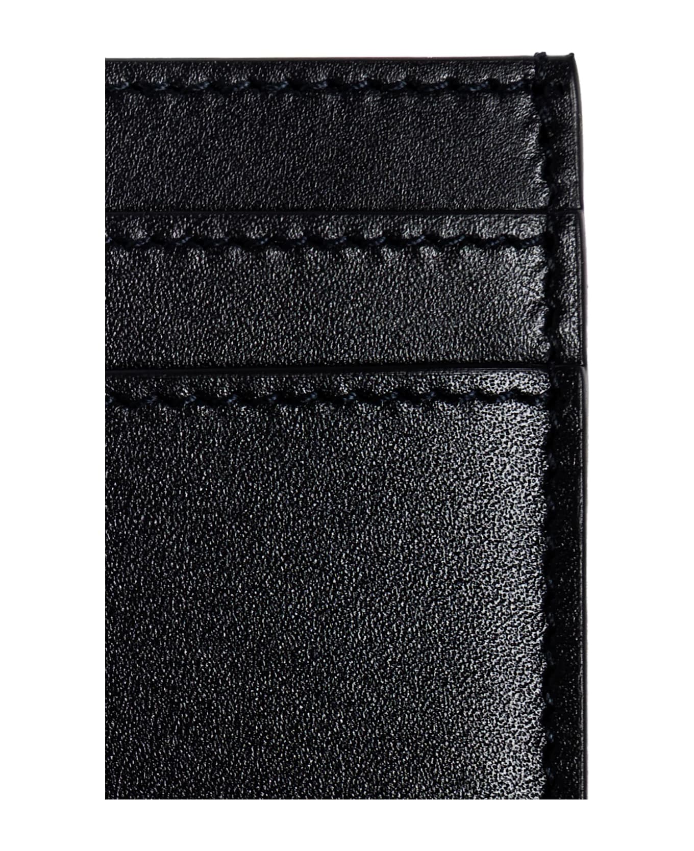 Saint Laurent Leather Card Holder - Black