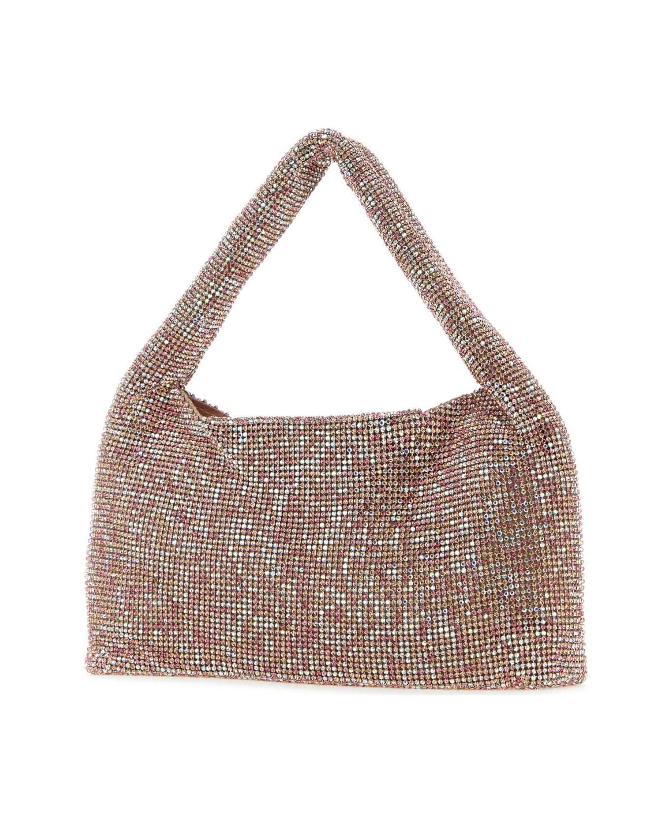 Kara Powder Pink Rhinestones Mini Handbag - PINKPIXEL トートバッグ