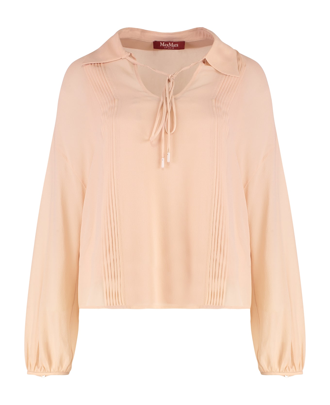 Max Mara Studio Valdai Crêpe Blouse - Pink