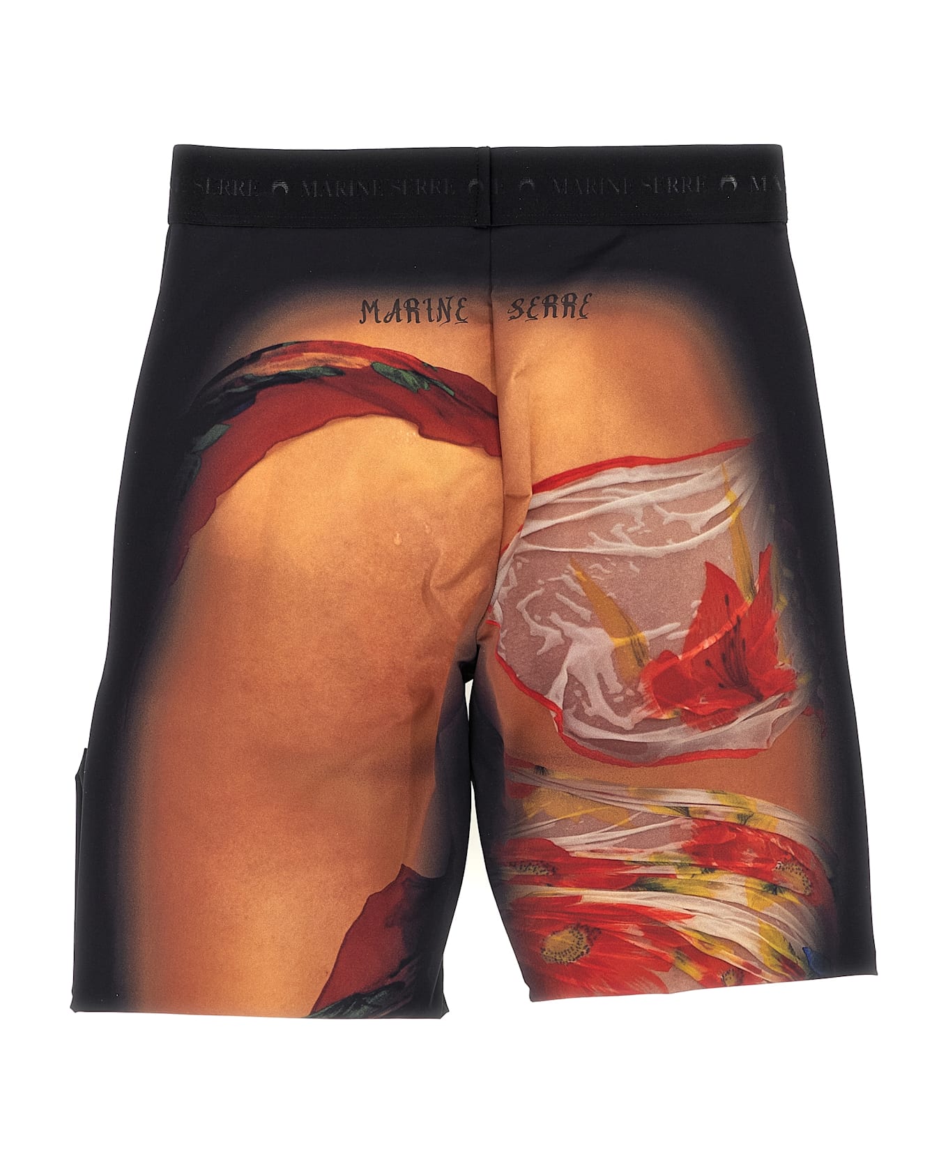 Marine Serre 
draped Statue
 Leggings - Multicolor