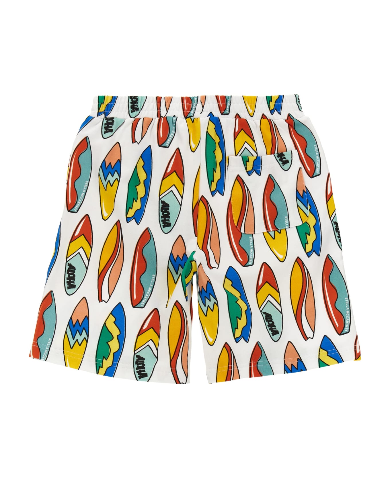 Stella McCartney All Over Print Bermuda Shorts - white/colourful ボトムス