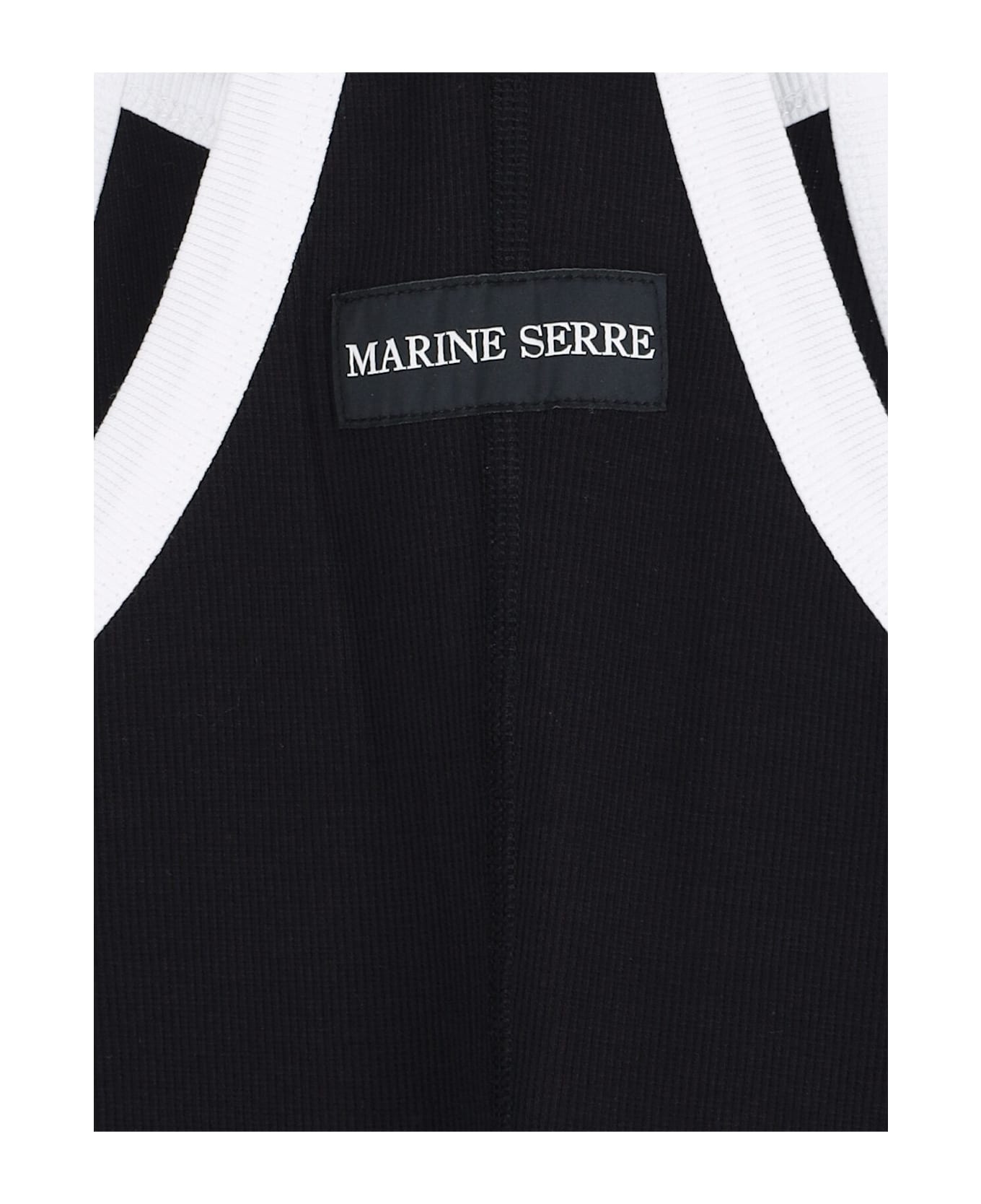 Marine Serre Logo Mini Dress - Black  