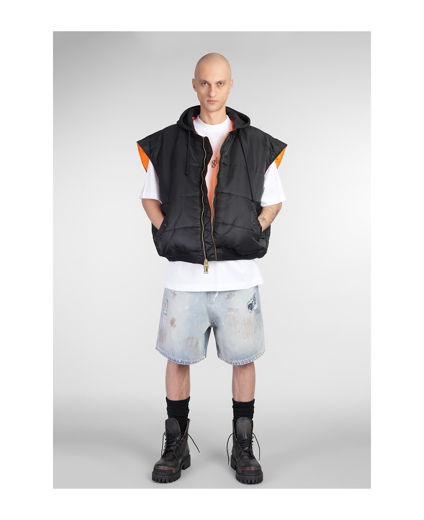 VETEMENTS Shorts In Blue Denim - blue