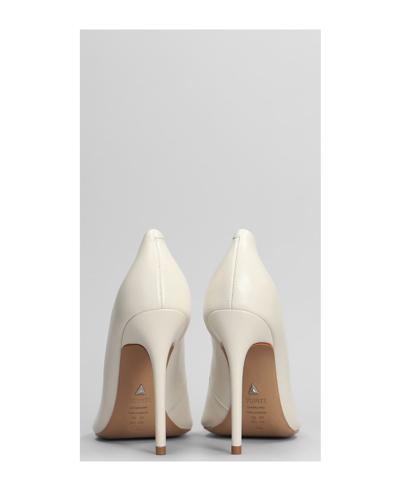 Schutz Caiolea Pumps In White Leather - white