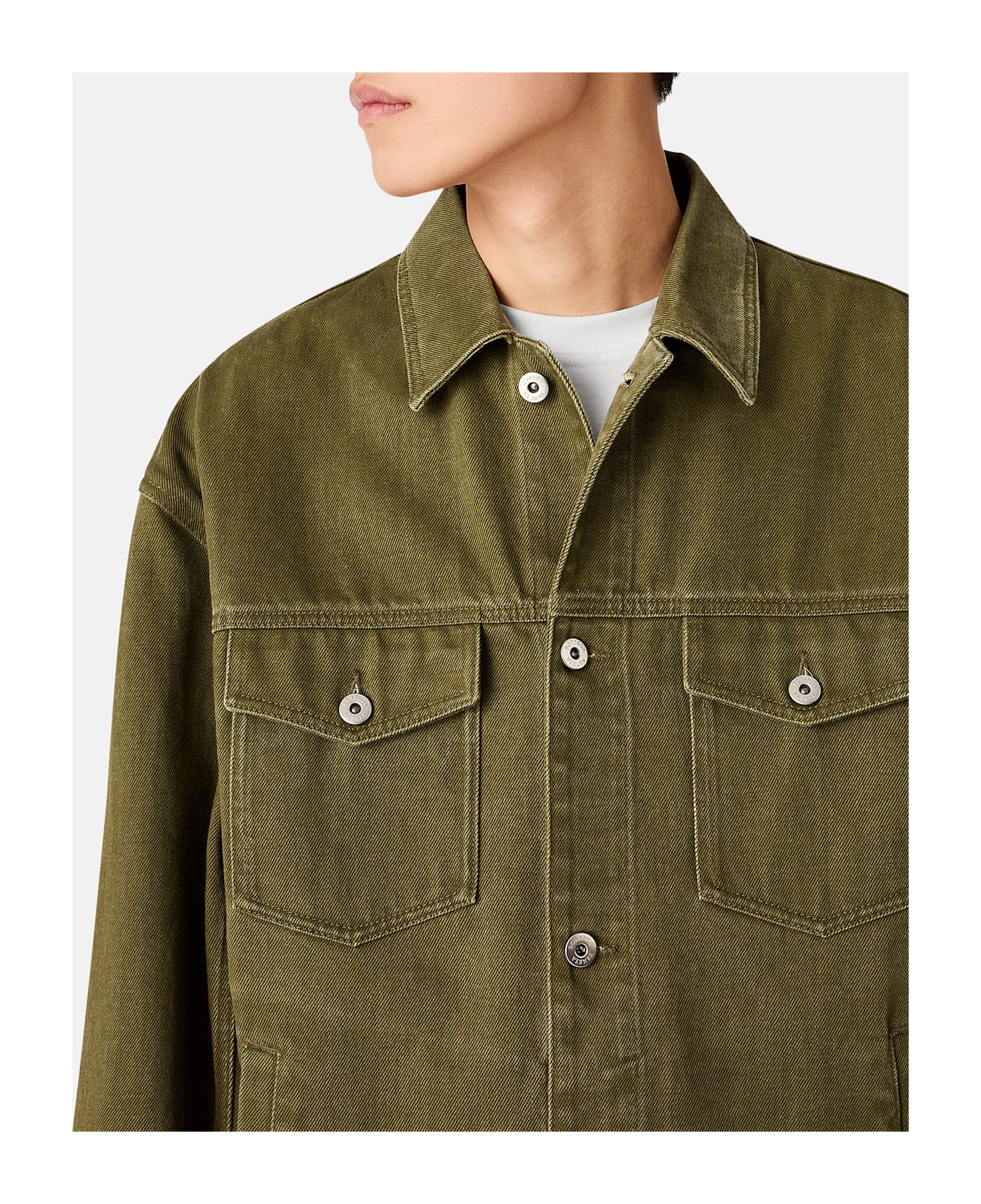 Bottega Veneta Denim Jacket Stone Washed - Green