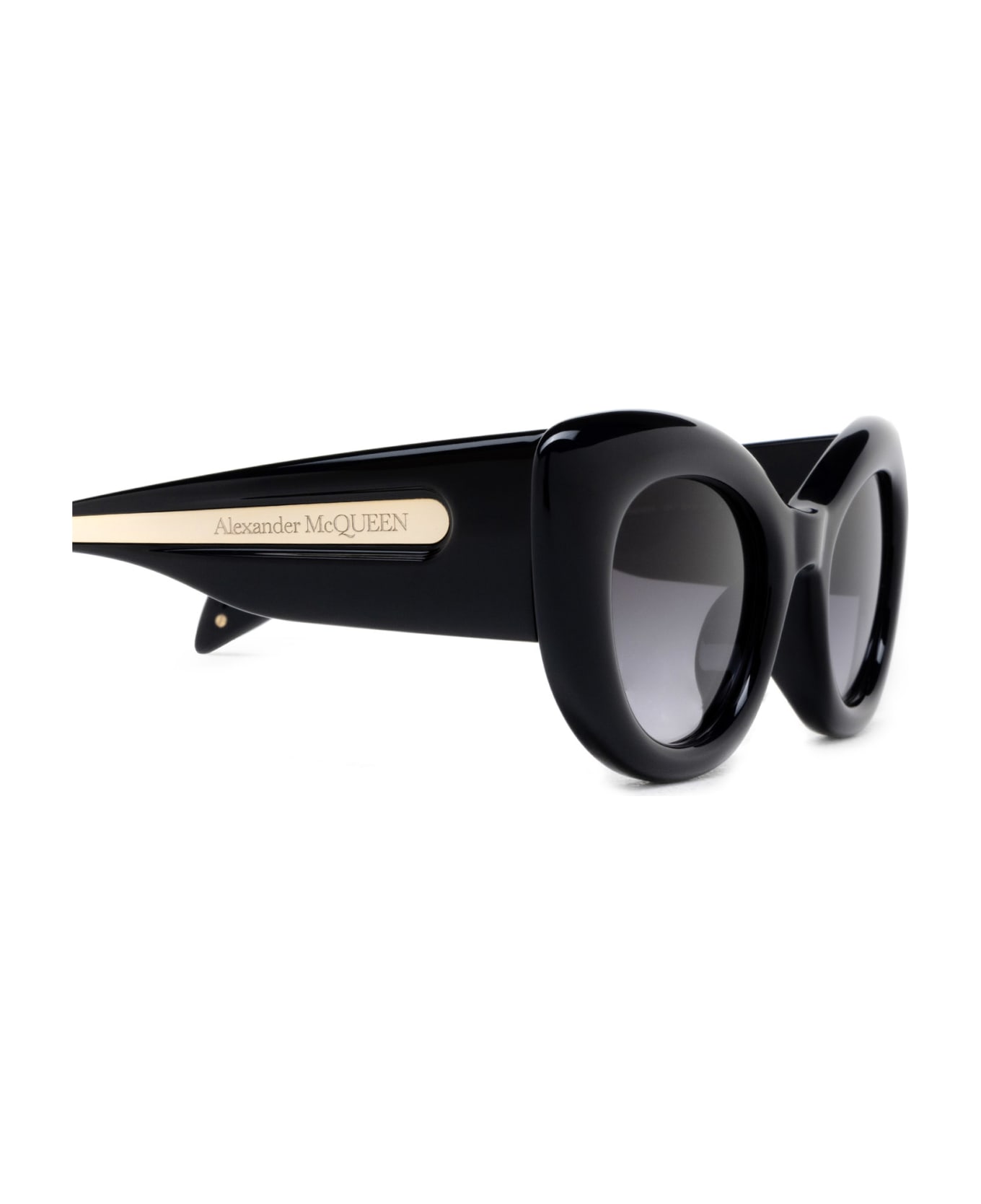 Alexander McQueen Eyewear Am0403s Black Sunglasses - Black