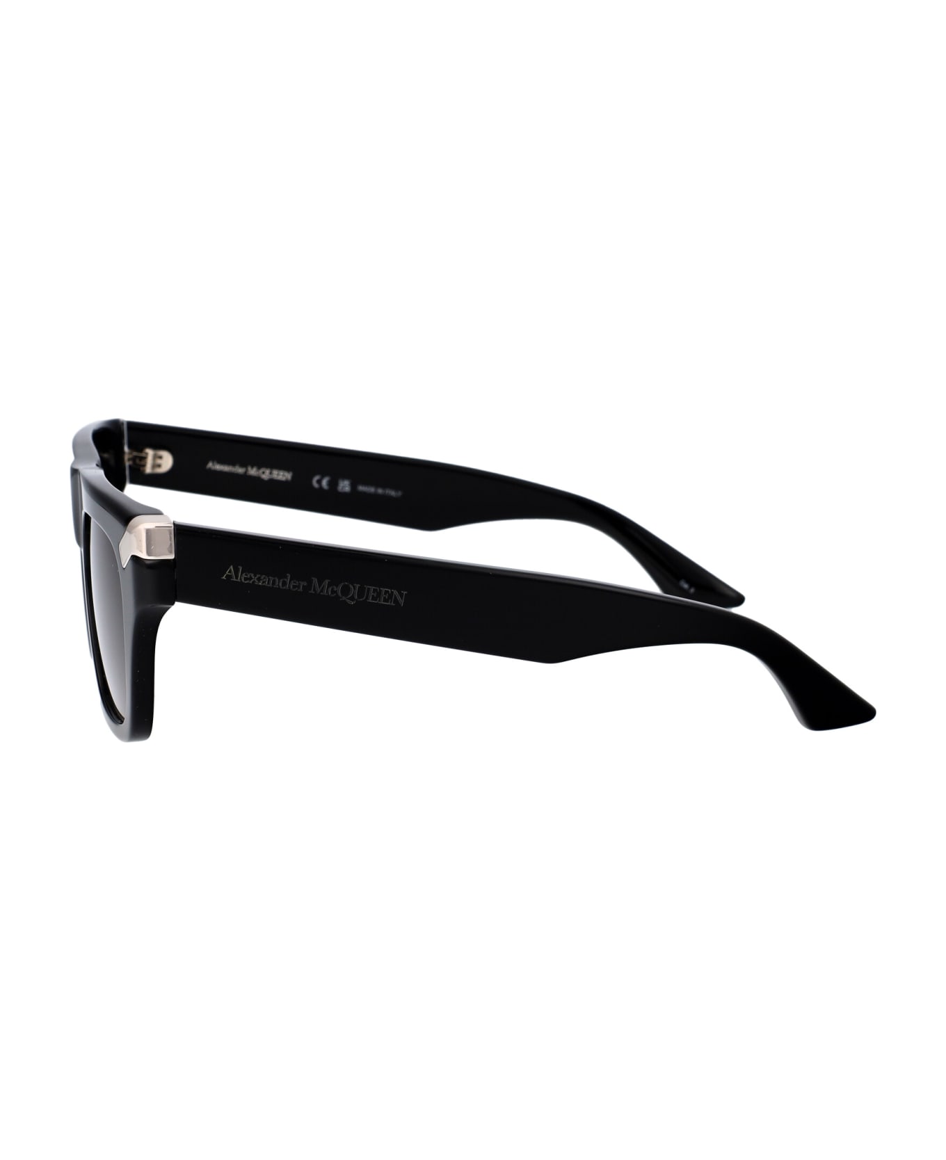 Alexander McQueen Eyewear Am0441s Sunglasses - 001 BLACK BLACK GREY
