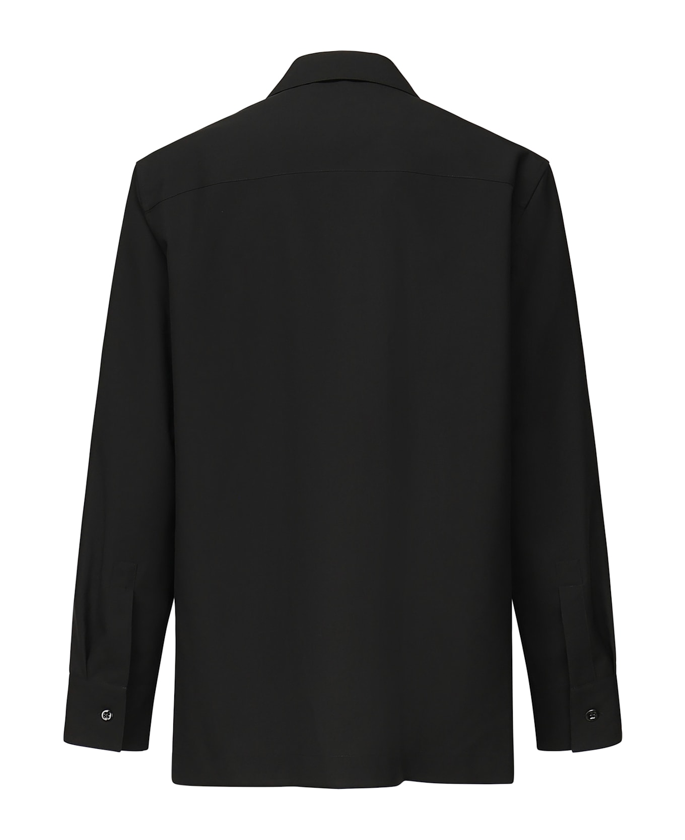 Jil Sander Shirt With Tie - Black