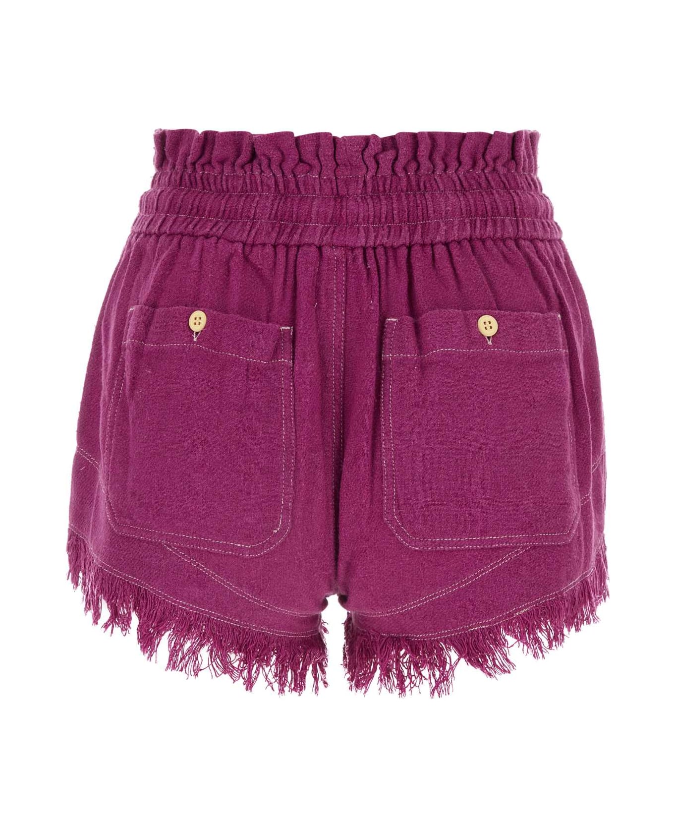 Marant Étoile Tyrian Purple Silk Talapiz Shorts - MAUVE