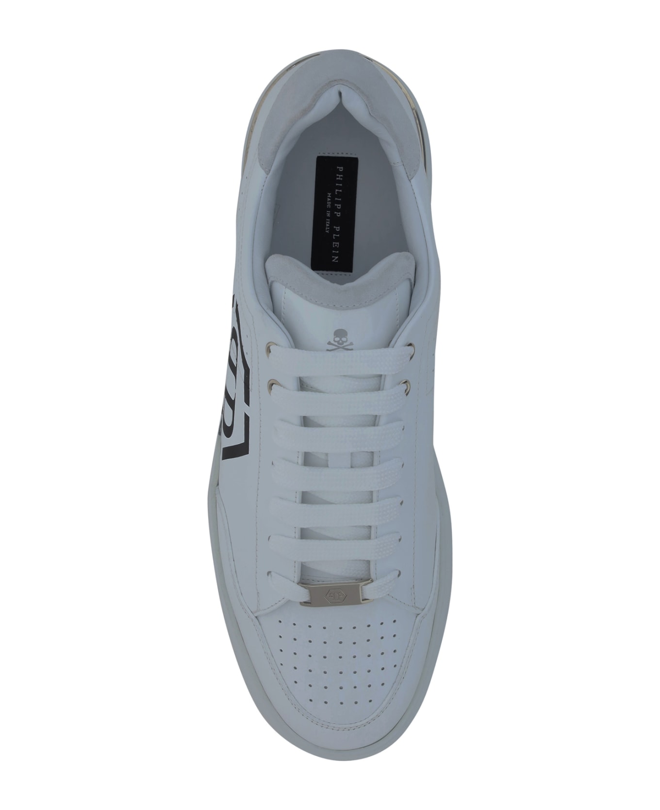 Philipp Plein Lo Top Sneakers - White Black