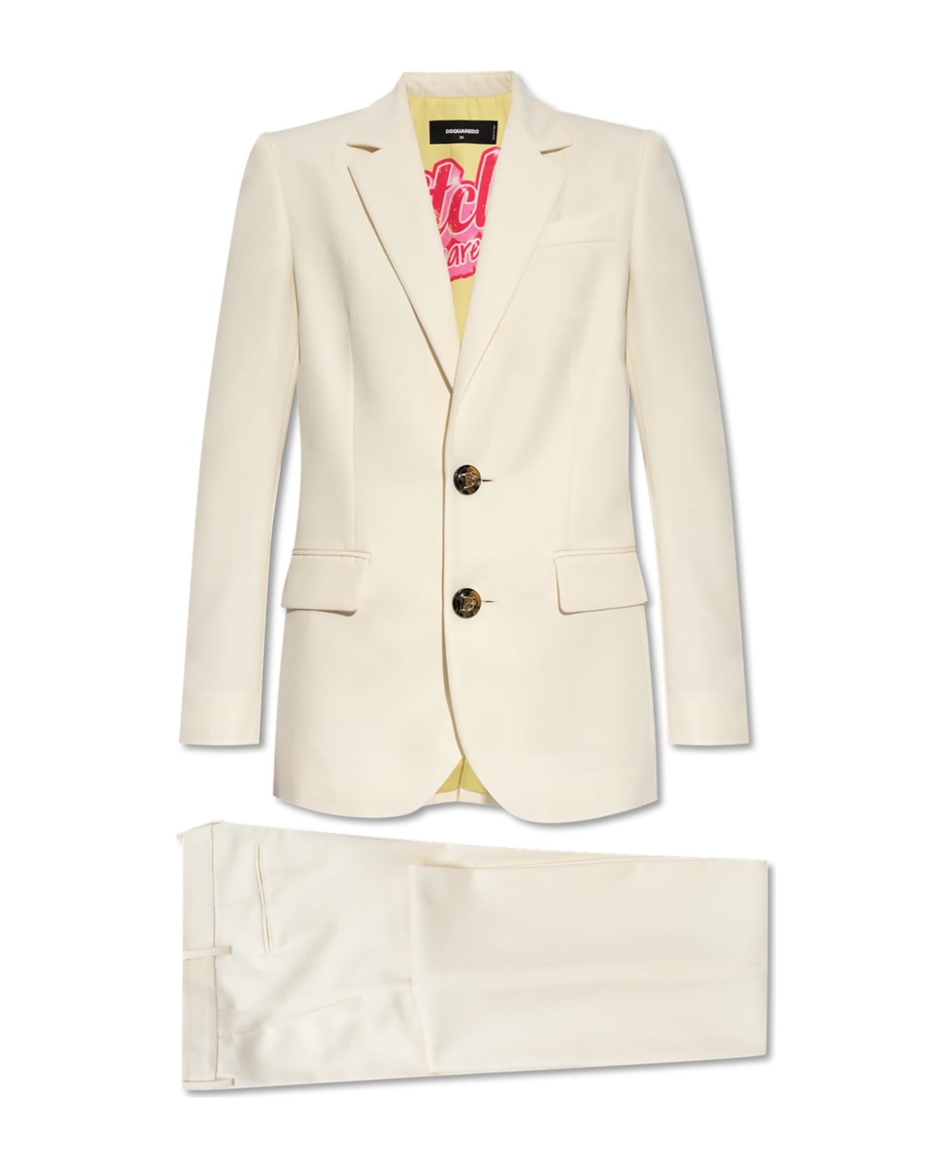 Dsquared2 Wool-blend Suit - WHITE