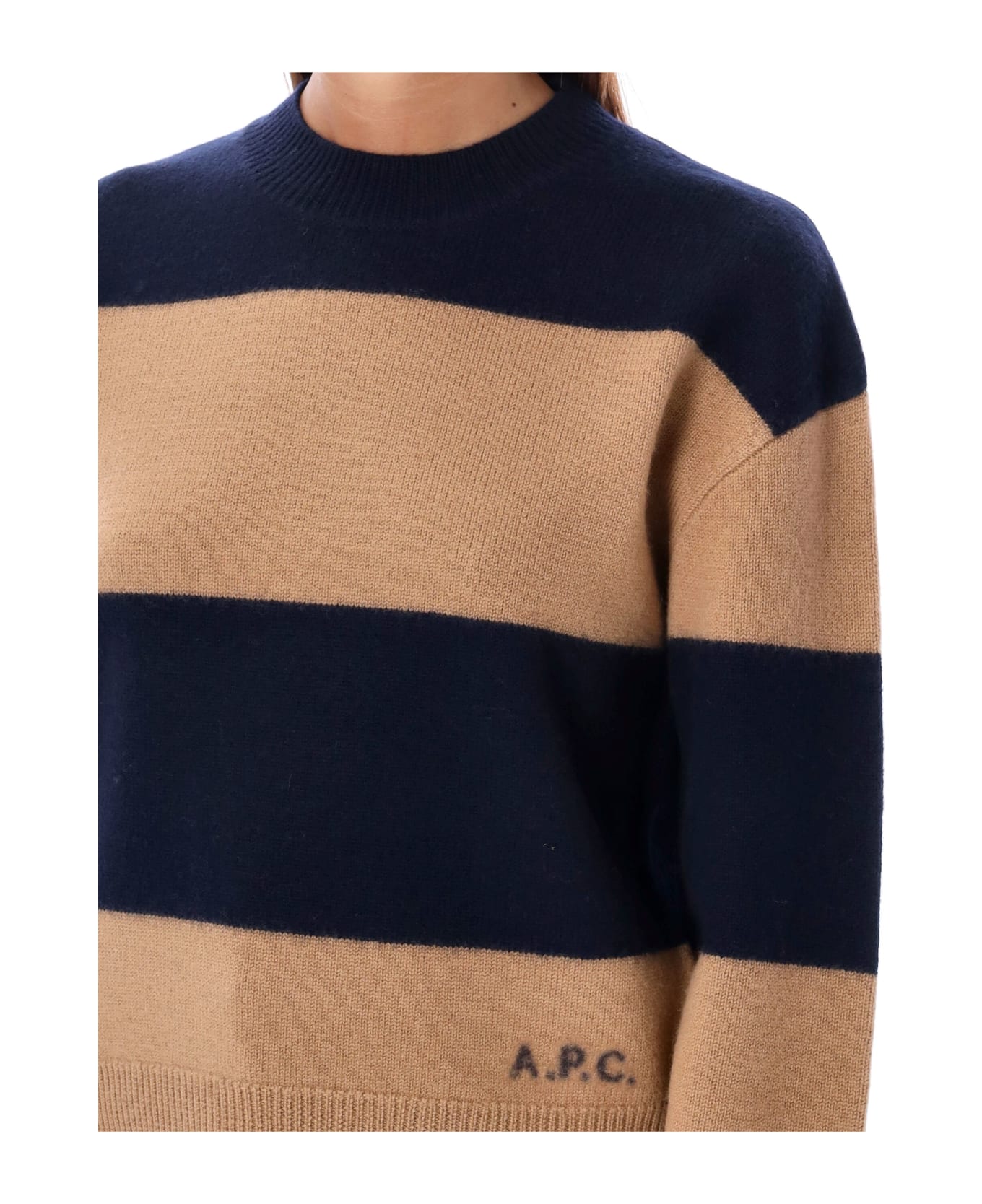 A.P.C. Penny Knit - NAVY BEIGE