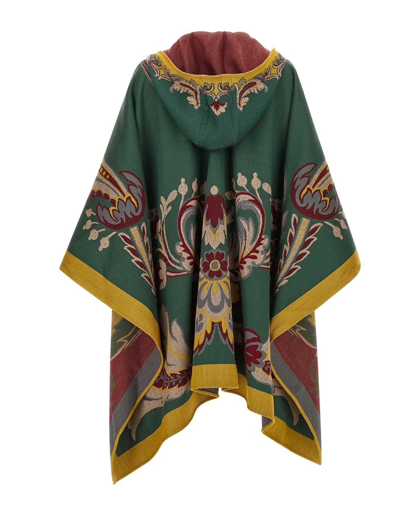 Etro Floral Paisley Cape - Green