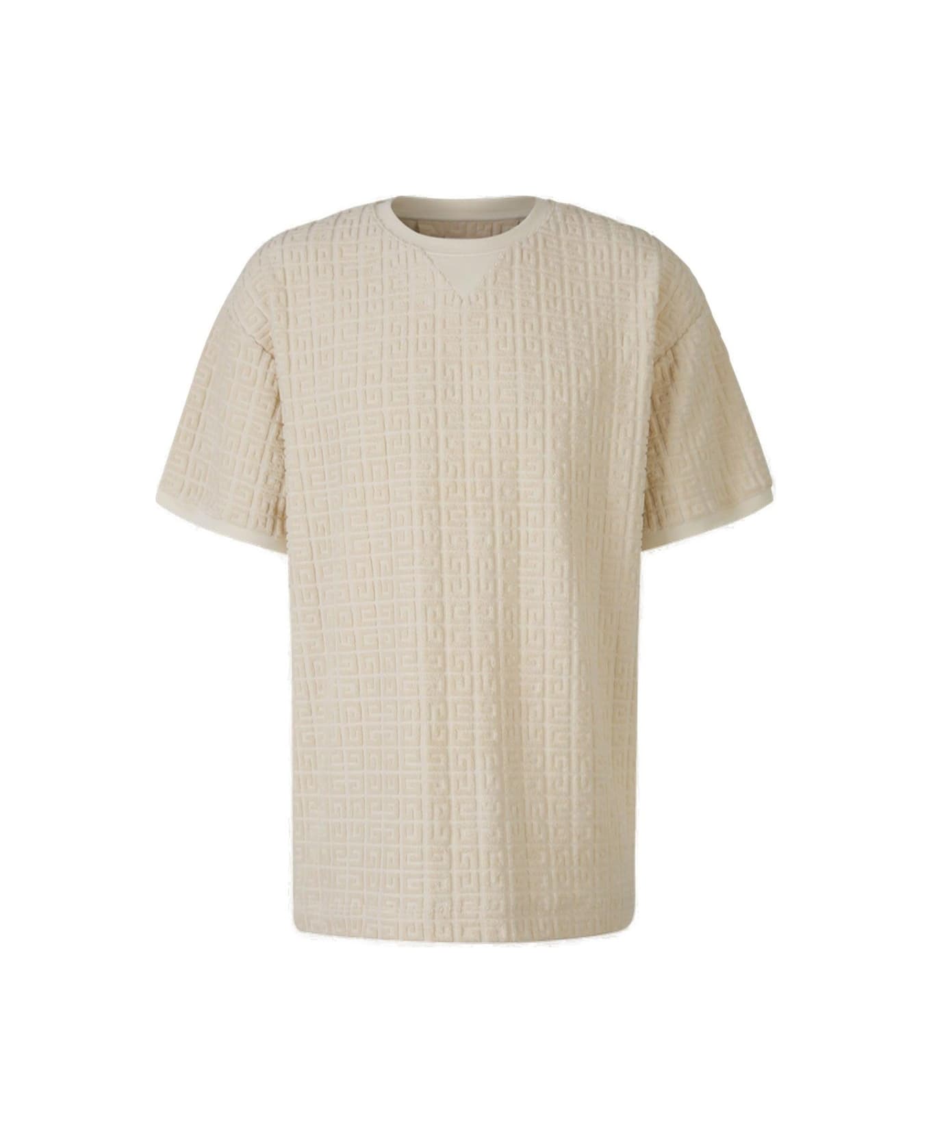 Givenchy 4g Motif Towelling T-shirt - Beige