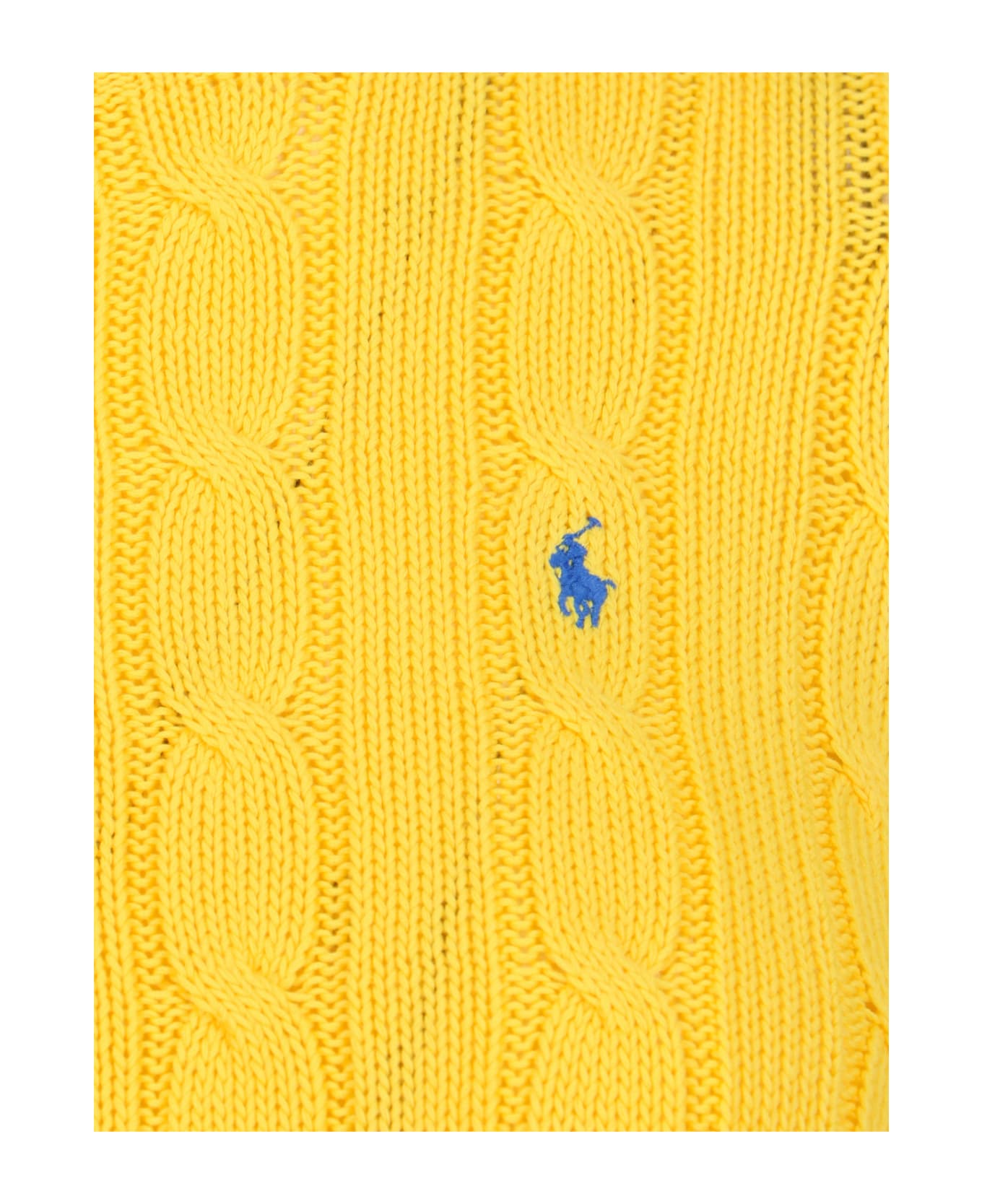 Ralph Lauren Logo Crew Neck Sweater - Yellow ニットウェア