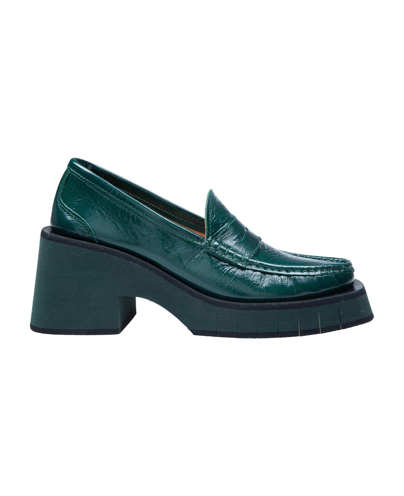 Paloma Barceló Paloma Barcelo Adele Loafers In Green Painted