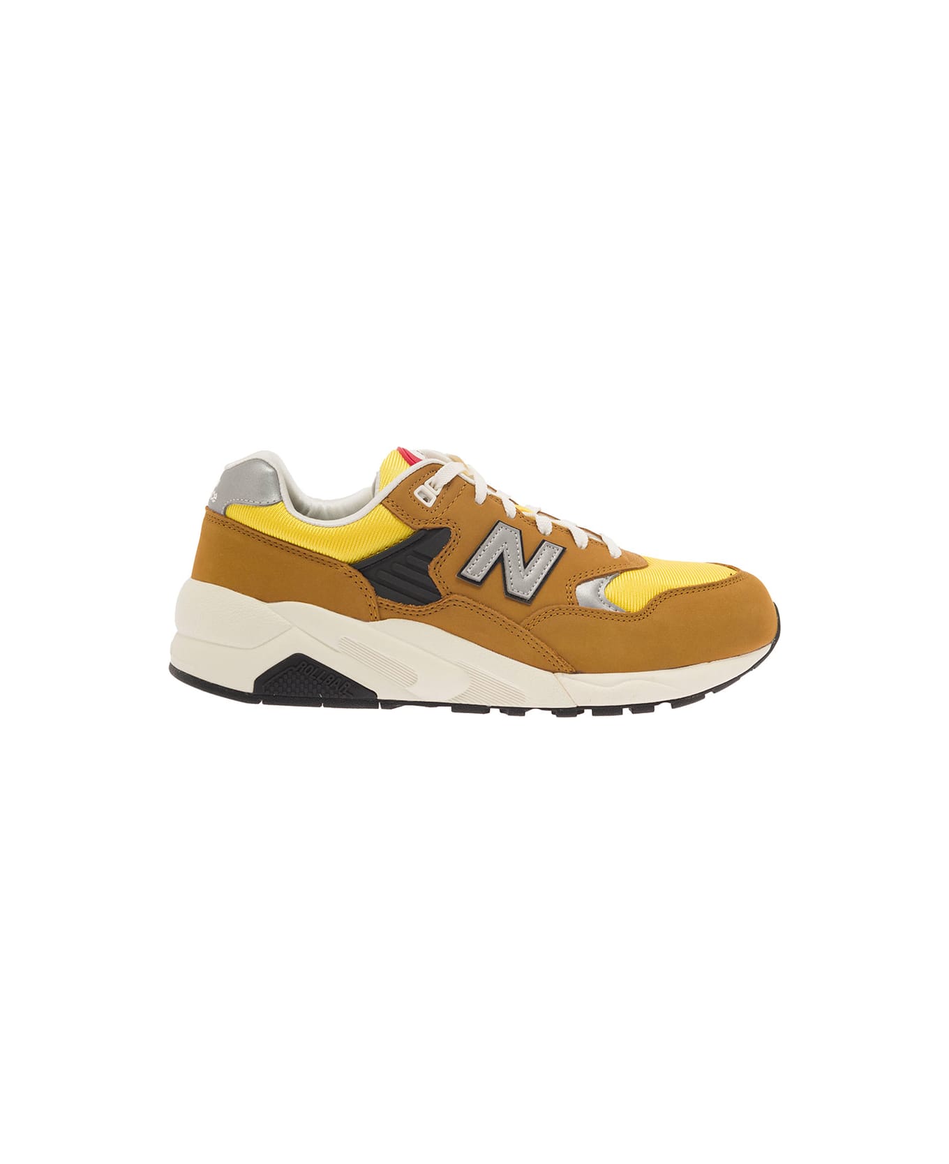 New Balance Beige Low Top Sneakers With Logo In Suede Man - Brown スニーカー