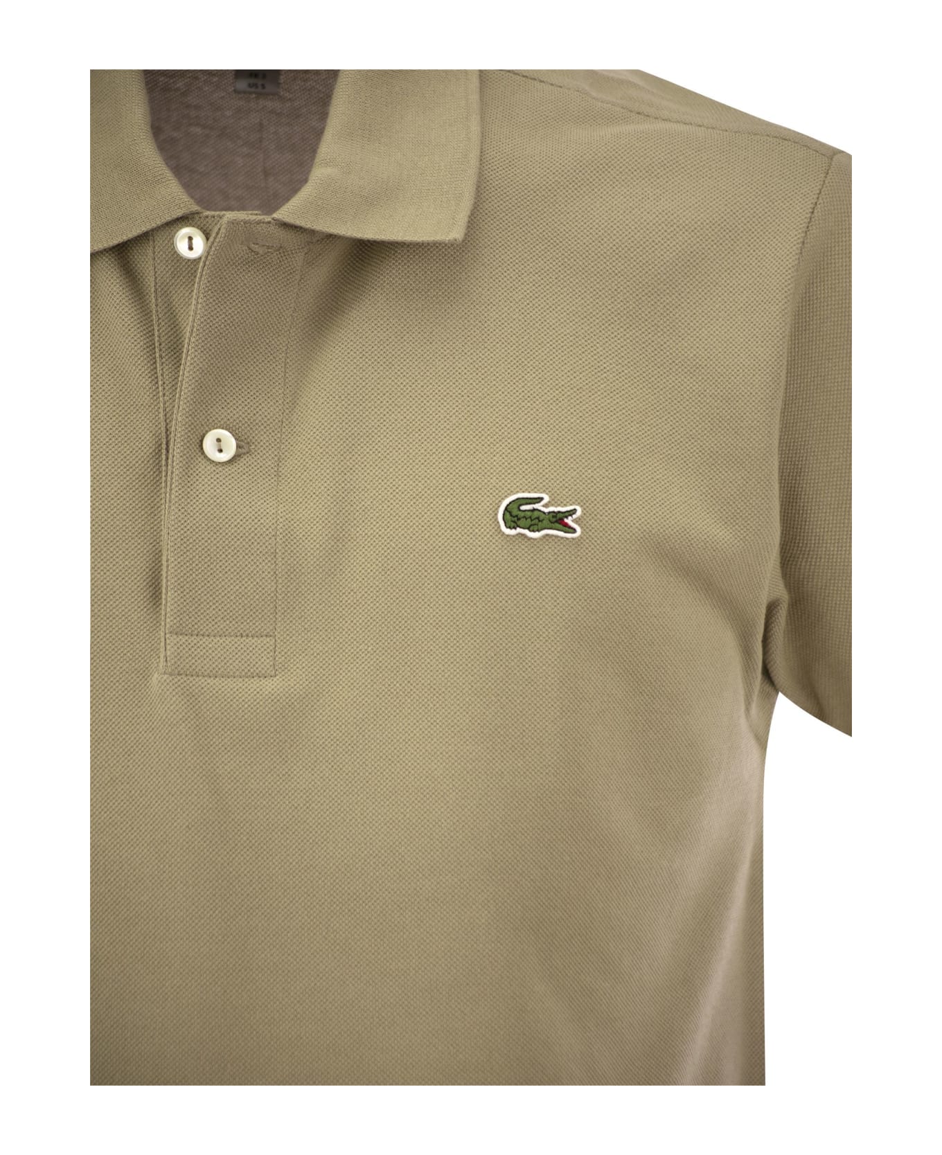 Lacoste Classic Fit Cotton Pique Polo Shirt - Beige