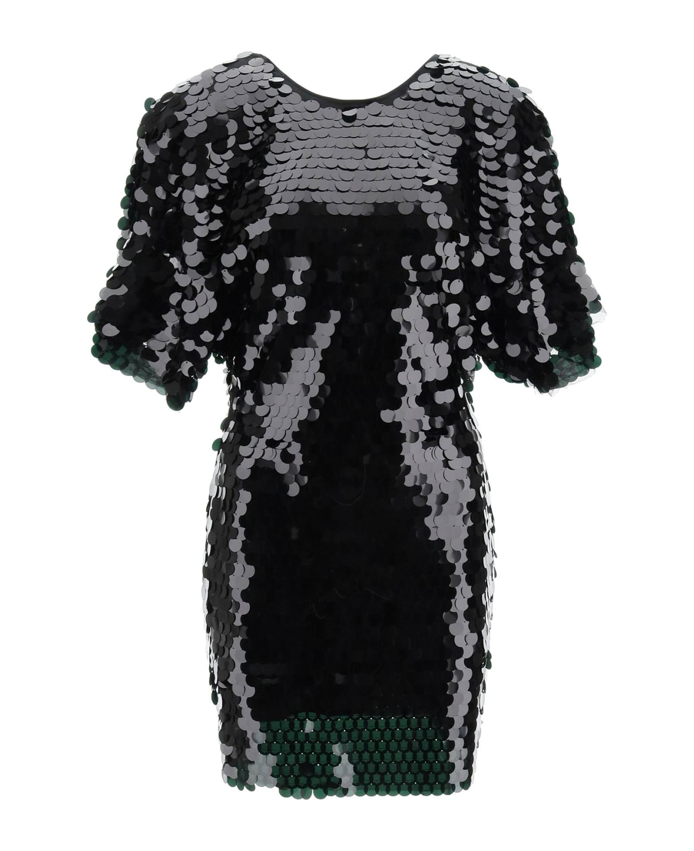 Rotate by Birger Christensen Short Dress With Maxi Sequins - BLACK (Black) ワンピース＆ドレス