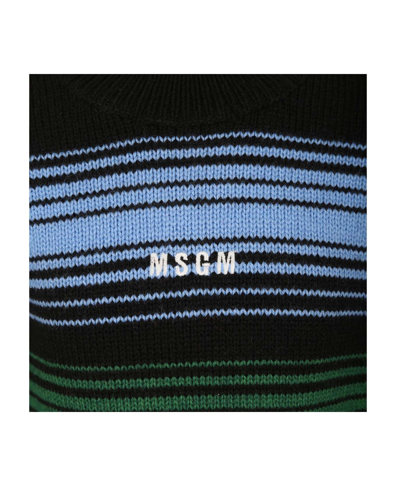 MSGM Multicolored Sweater For Boy With Logo - Multicolor