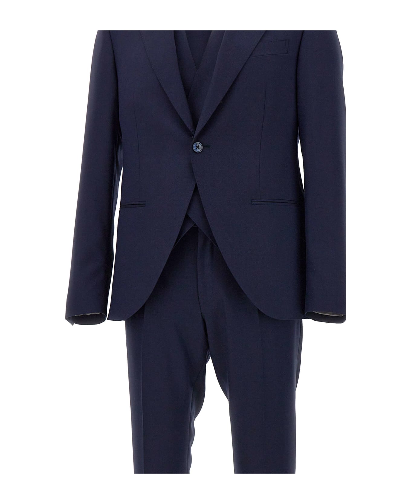 Corneliani Three-piece Cool Wool Blend Suit - BLUE スーツ