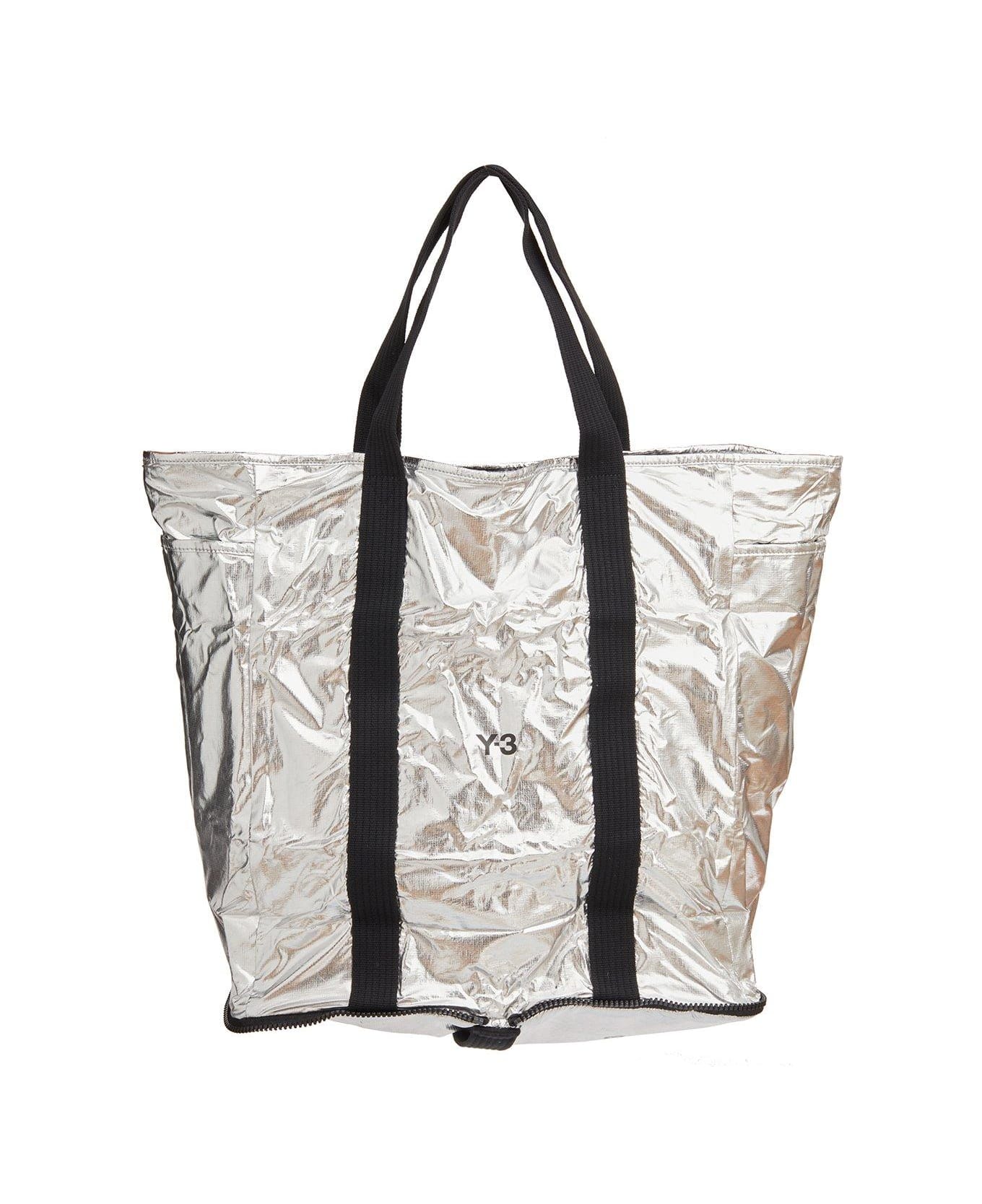 Y-3 Logo Printed Zip-around Packable Tote Bag トートバッグ