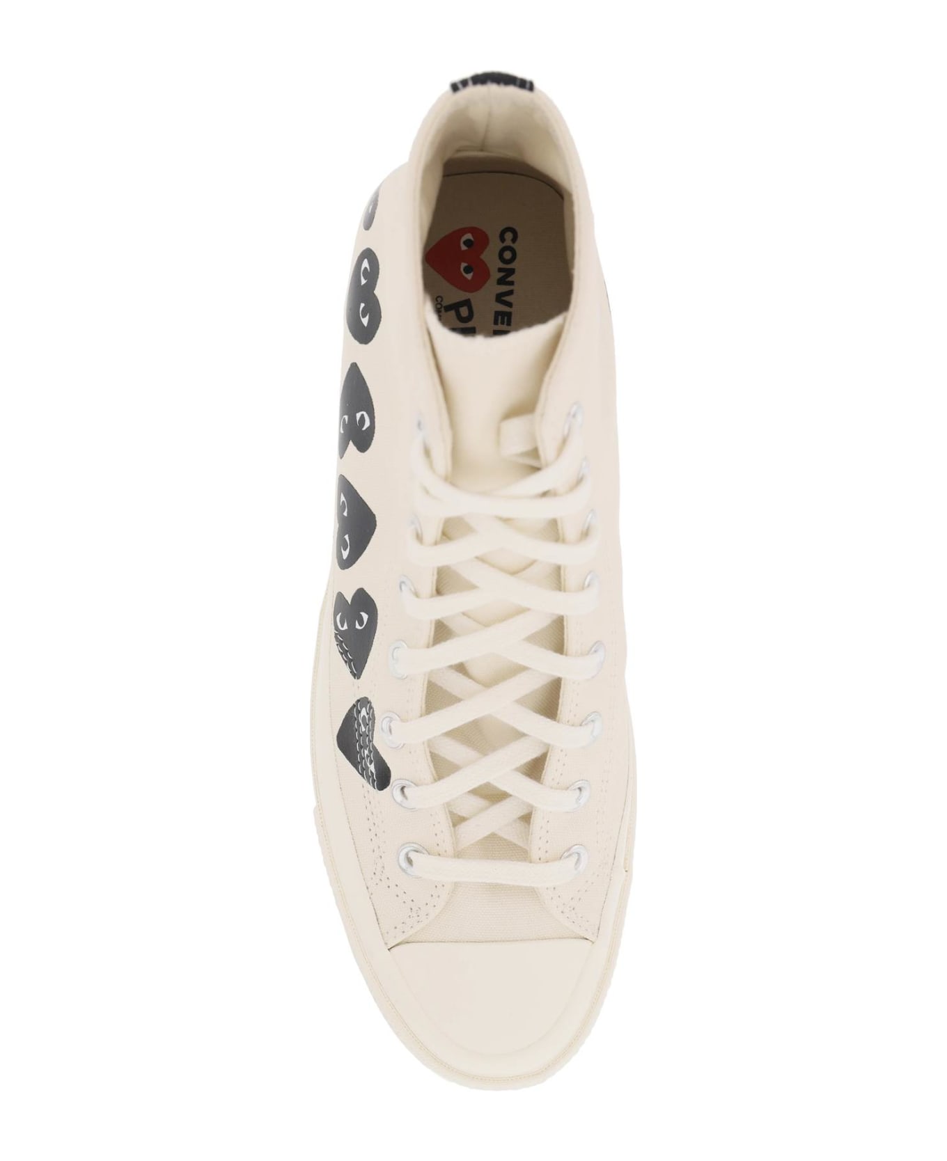Comme des Garçons Play Multi Heart Converse X Comme Des Gar S Play Hi-top Sneakers - White