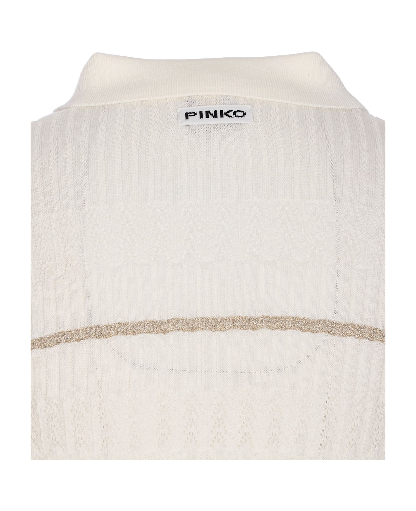 Pinko Jannu Long Sleeves Polo - White