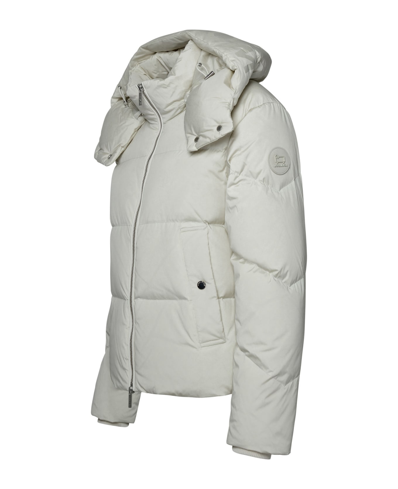 Woolrich Alsea White Nylon Puffer Jacket - Ivory