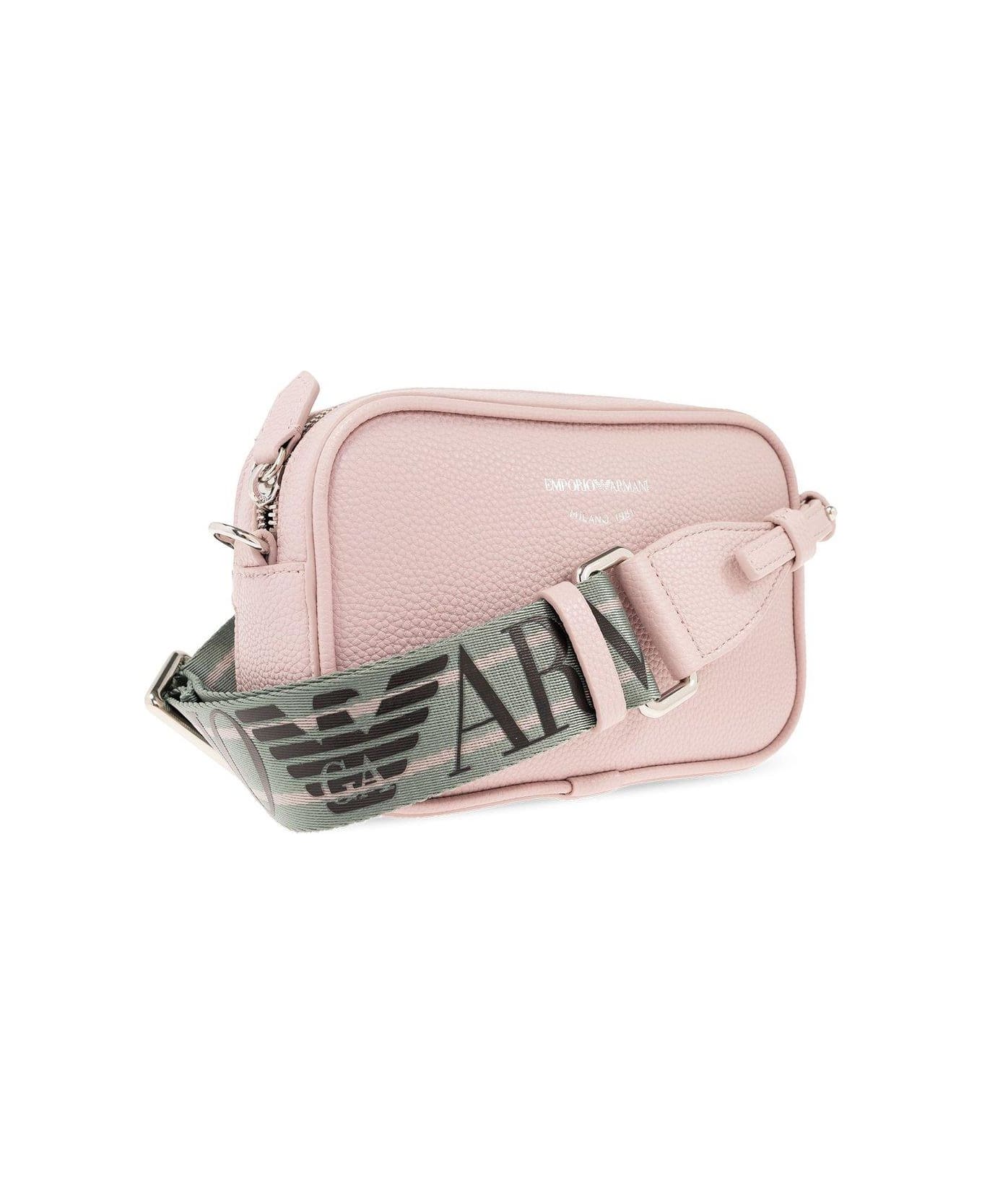 Emporio Armani Shoulder Bag With Logo - Pink ショルダーバッグ