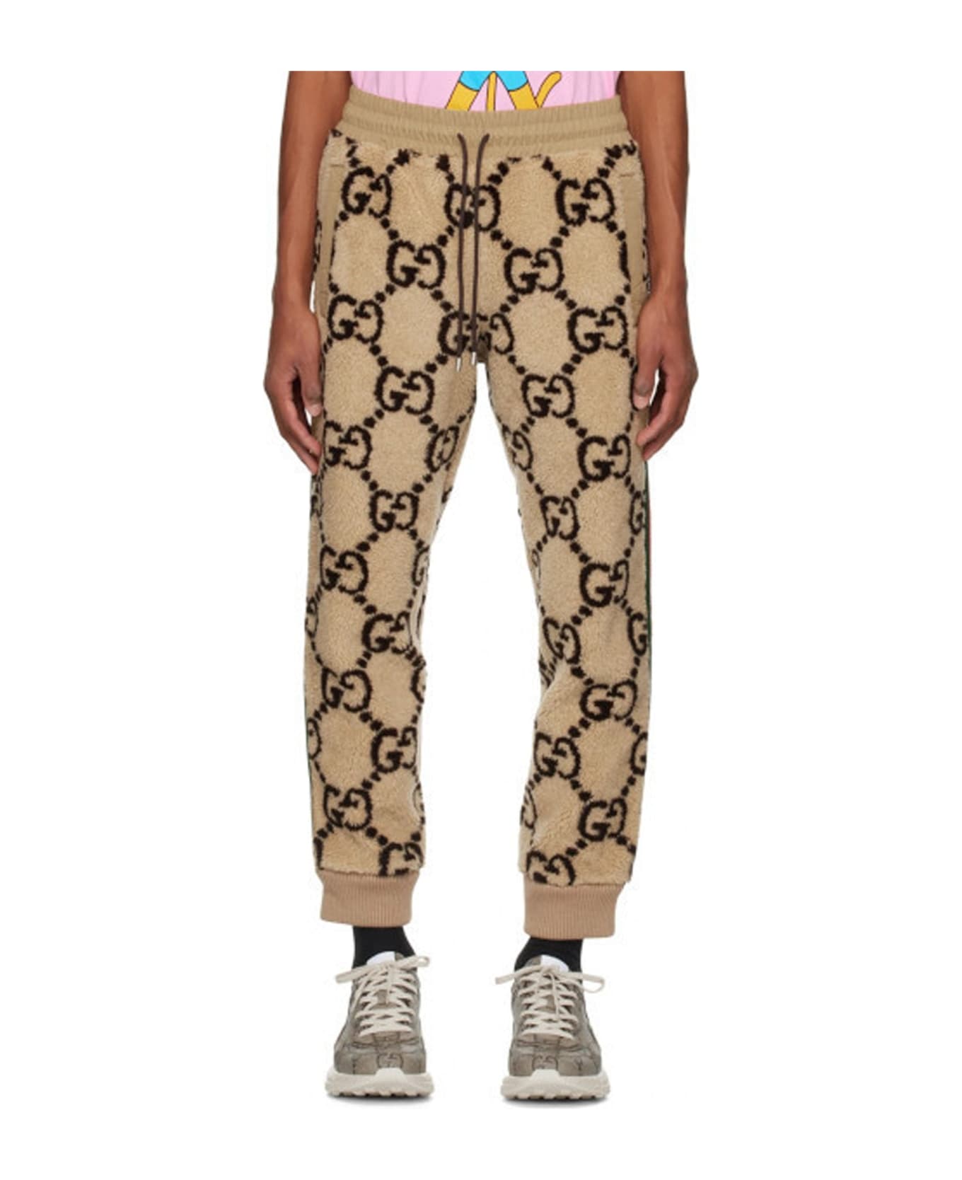 Gucci Wool Sweatpants - Beige