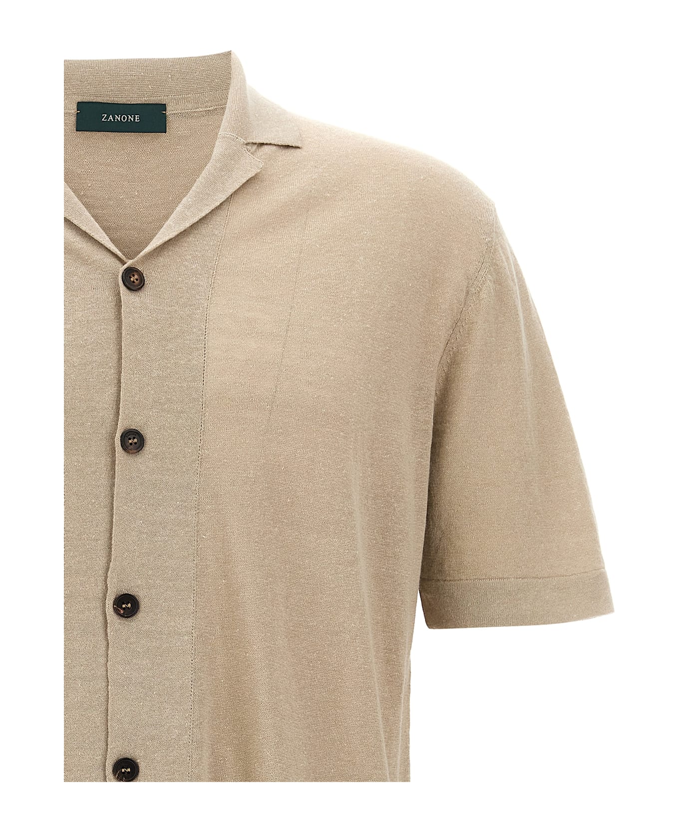 Zanone Linen Shirt - Beige